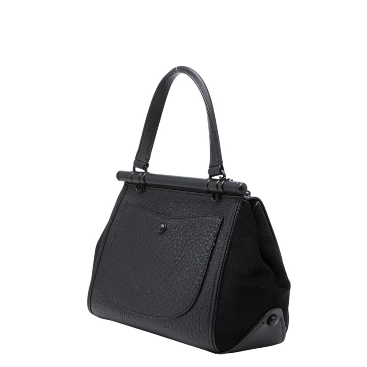 Coach Black Leather Handbag Shoulder Bag (Pre-Owned)