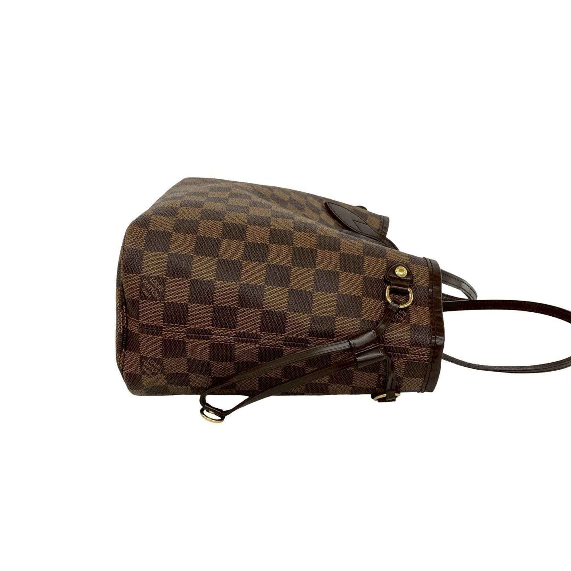 Louis Vuitton Brown Leather Pvc Handbag Tote Bag (Pre-Owned)