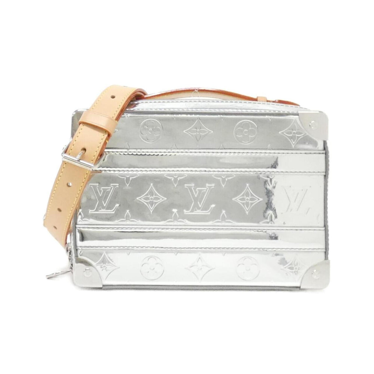 Louis Vuitton Silver Pvc Shoulder Bag (Pre-Owned)