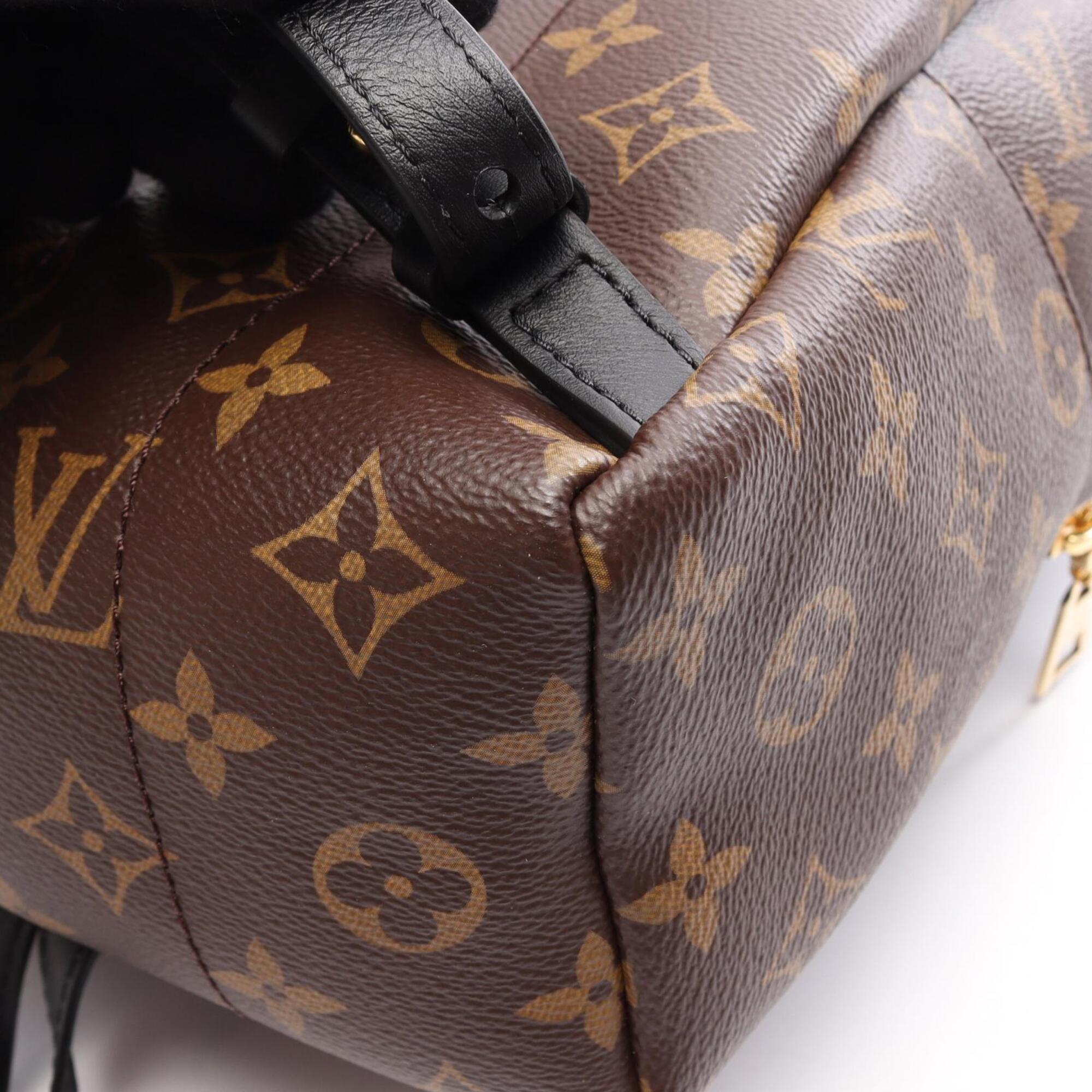 Louis Vuitton Black Brown Monogram Monogram Leather Backpack (Pre-Owned)
