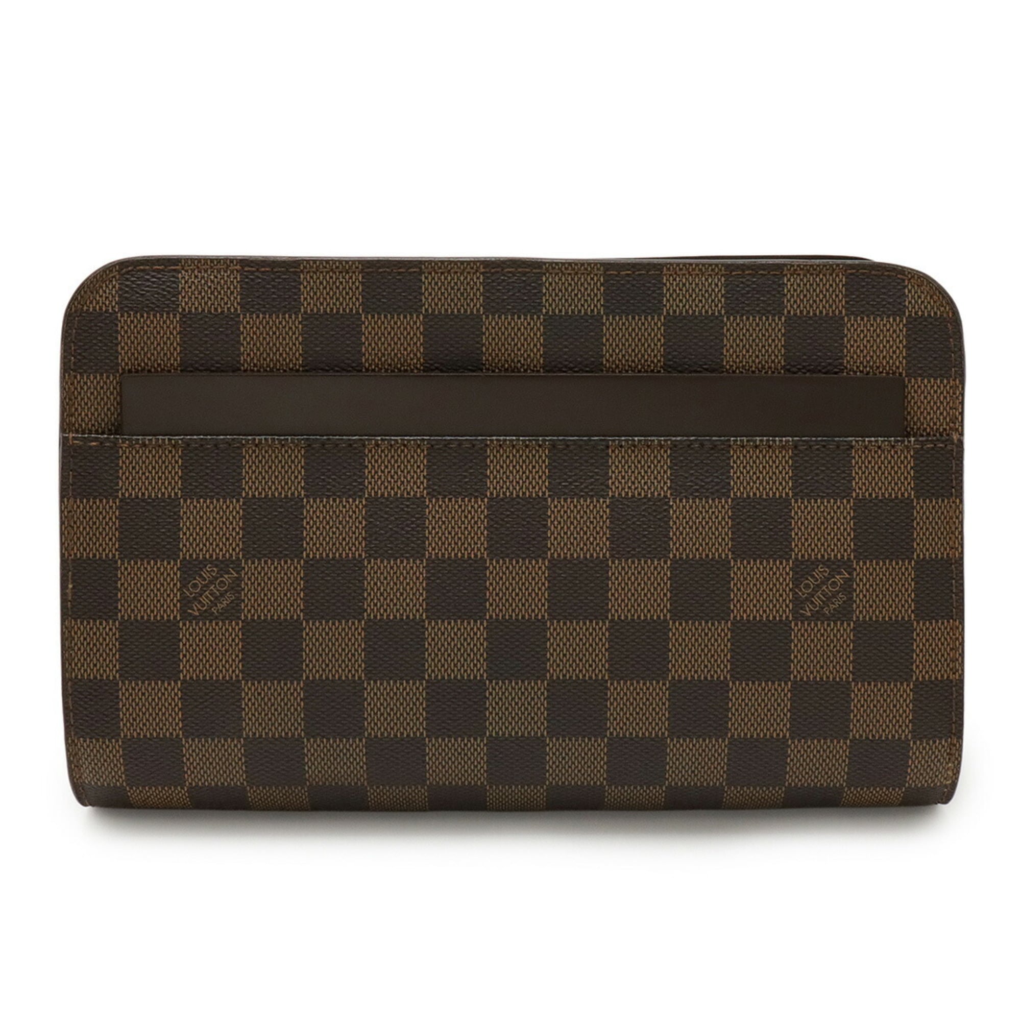 Louis Vuitton Brown Damier Canvas Damier Canvas Clutch Bag Pouch (Pre-Owned)