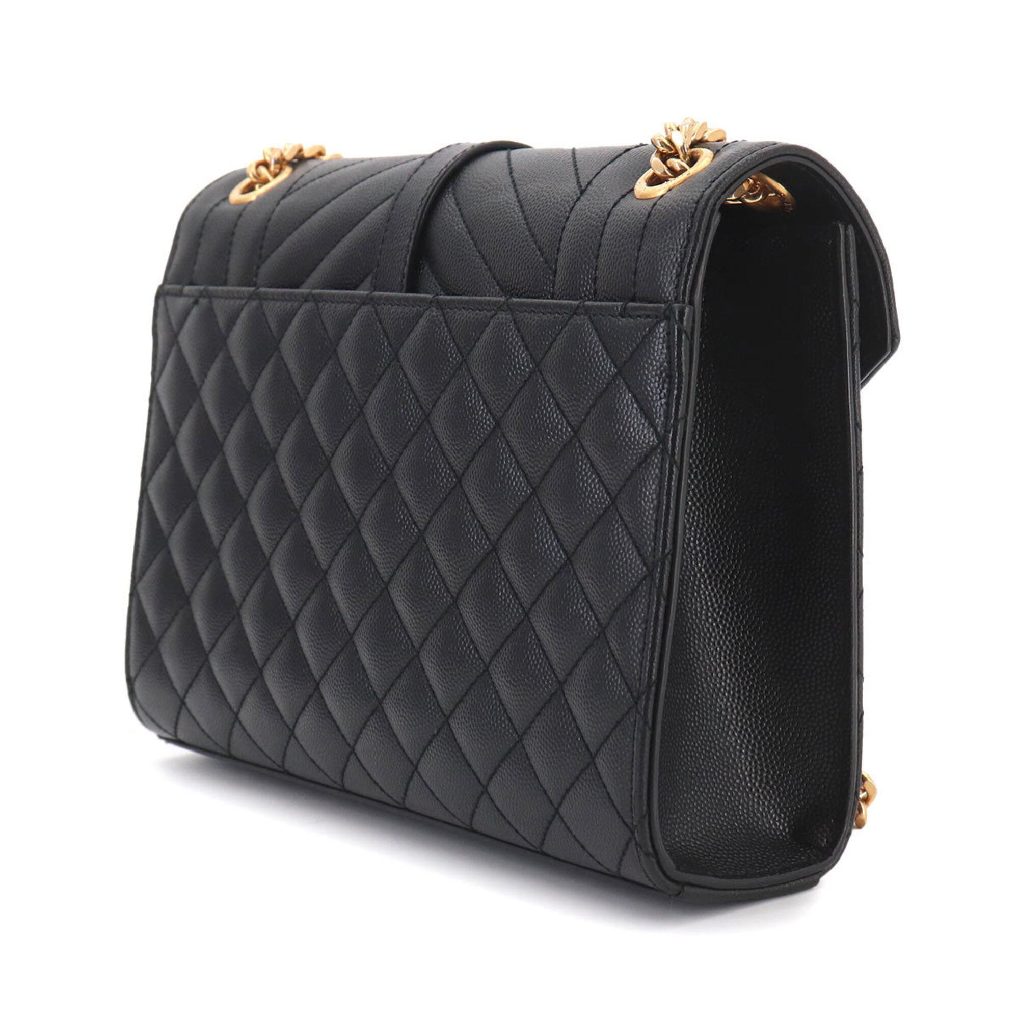 Saint Laurent Black Leather Handbag Shoulder Bag (Pre-Owned)