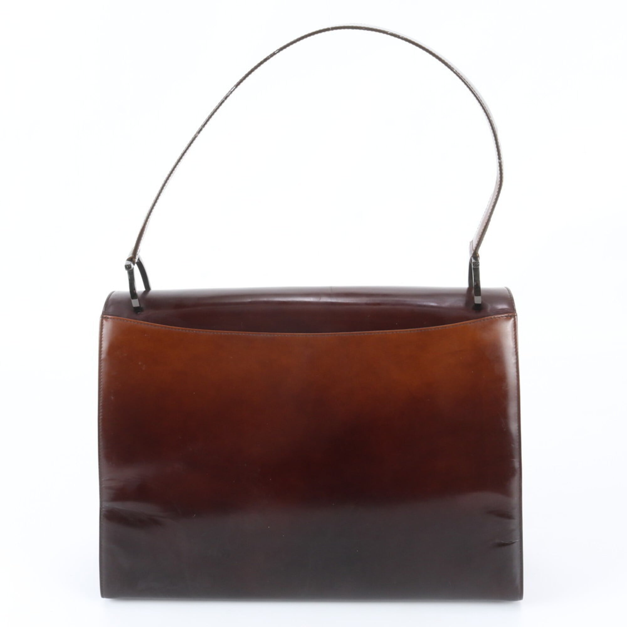 Salvatore Ferragamo Brown Leather Handbag Shoulder Bag (Pre-Owned)