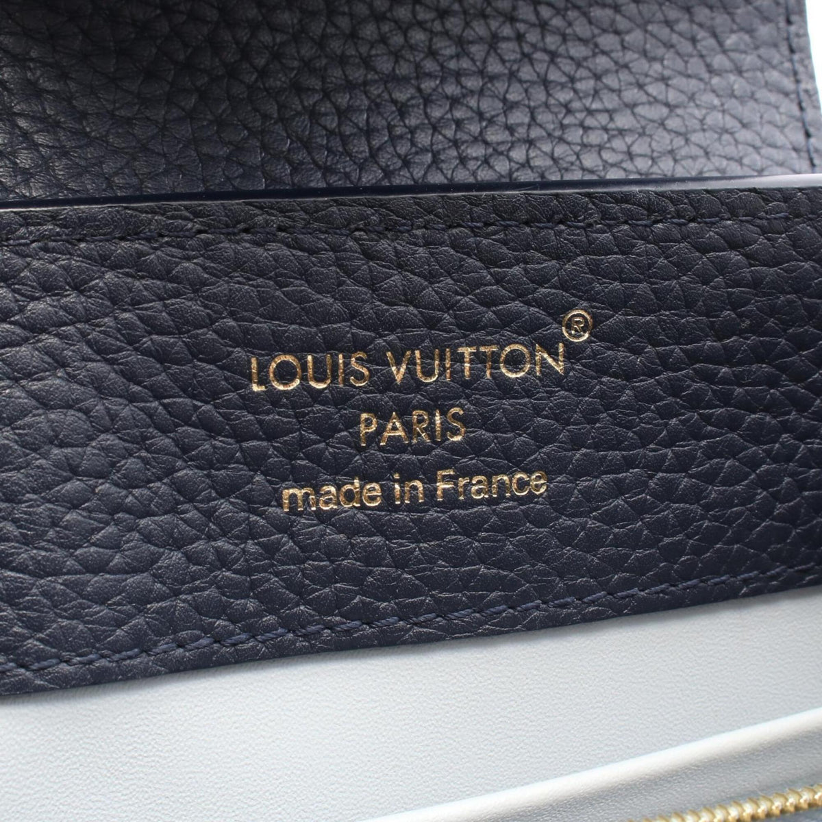 Louis Vuitton Multi-Color Navy Leather Handbag (Pre-Owned)