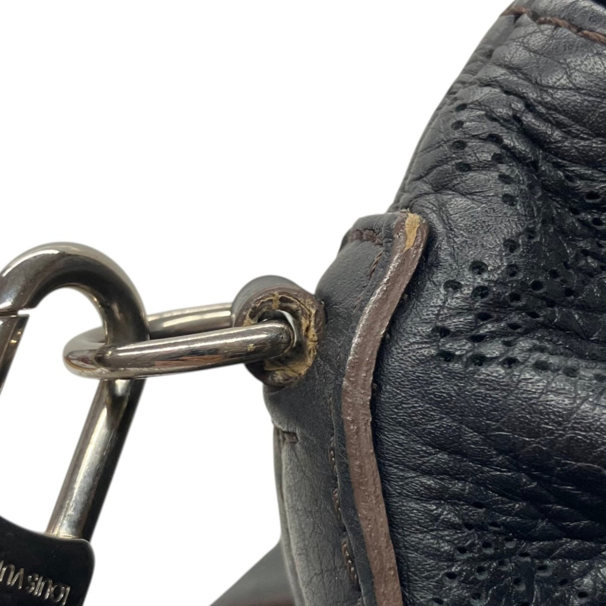 Louis Vuitton Mahina Black Leather Shoulder Bag (Pre-Owned)