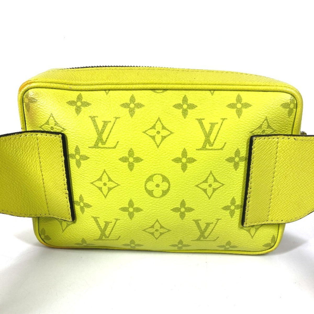 Louis Vuitton Yellow Taigarama Monogram Canvas Shoulder Bag Sling Bag (Pre-Owned)