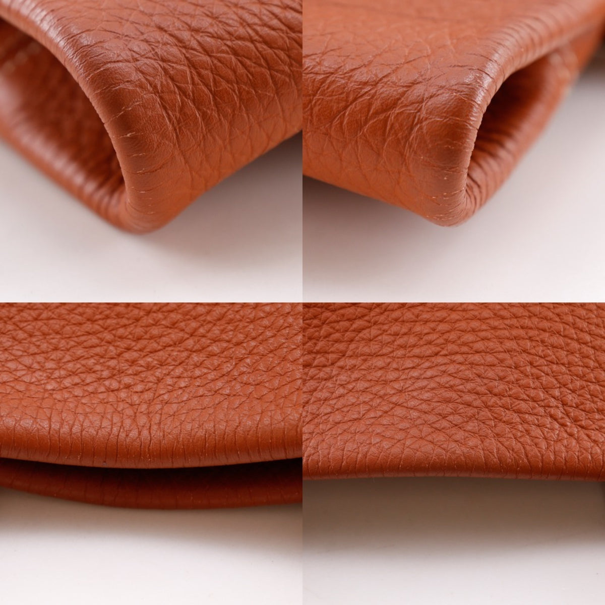Hermes Brown Taurillon Clemence Leather Tote Bag (Pre-Owned)