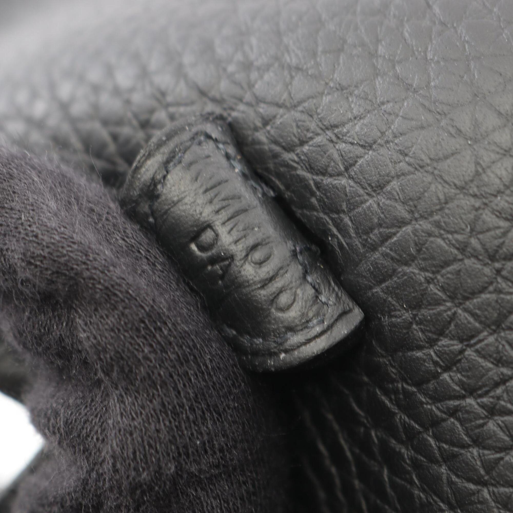Hermes Black Taurillon Clemence Leather Handbag Shoulder Bag (Pre-Owned)