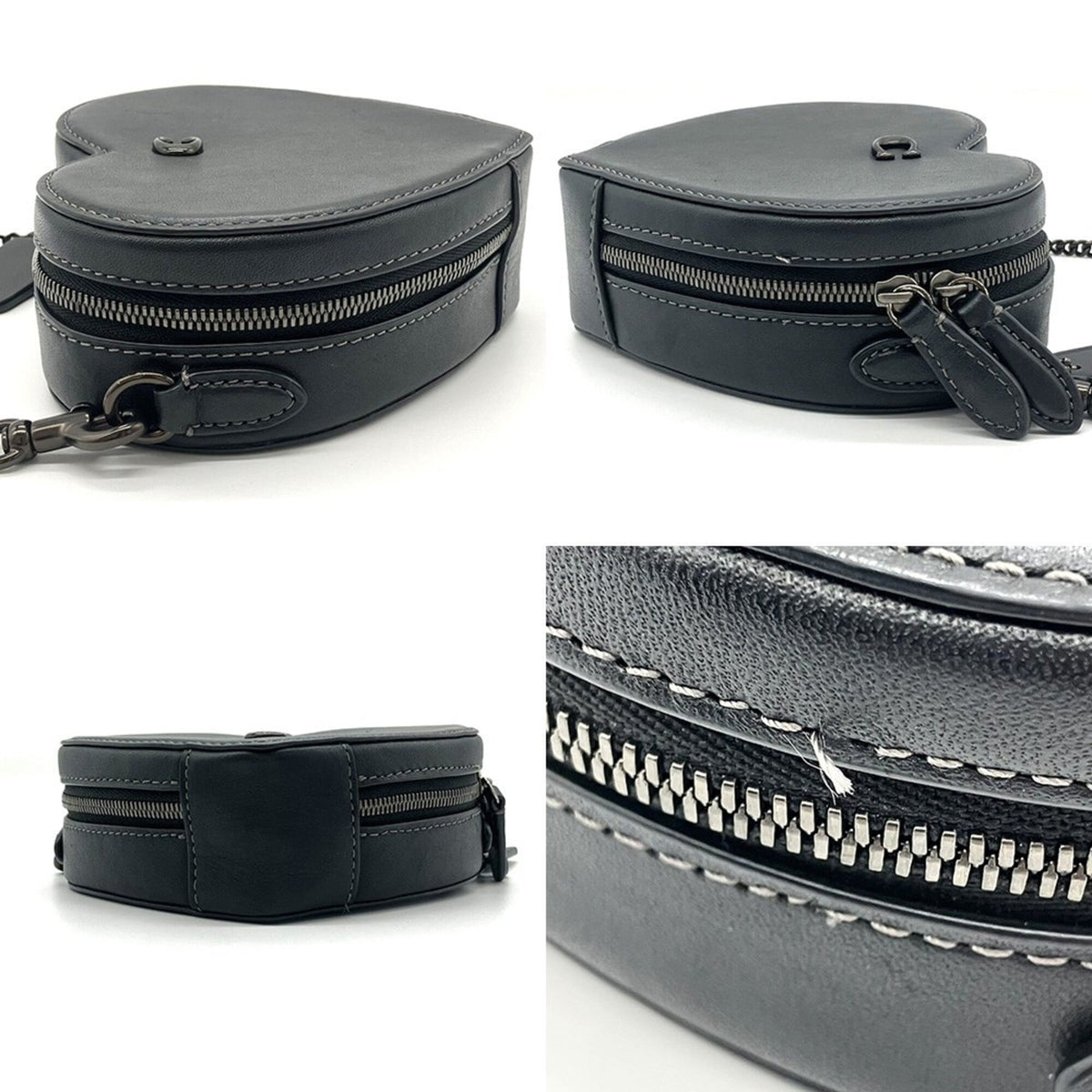 Coach Black Leather Shoulder Bag (Pre-Owned)