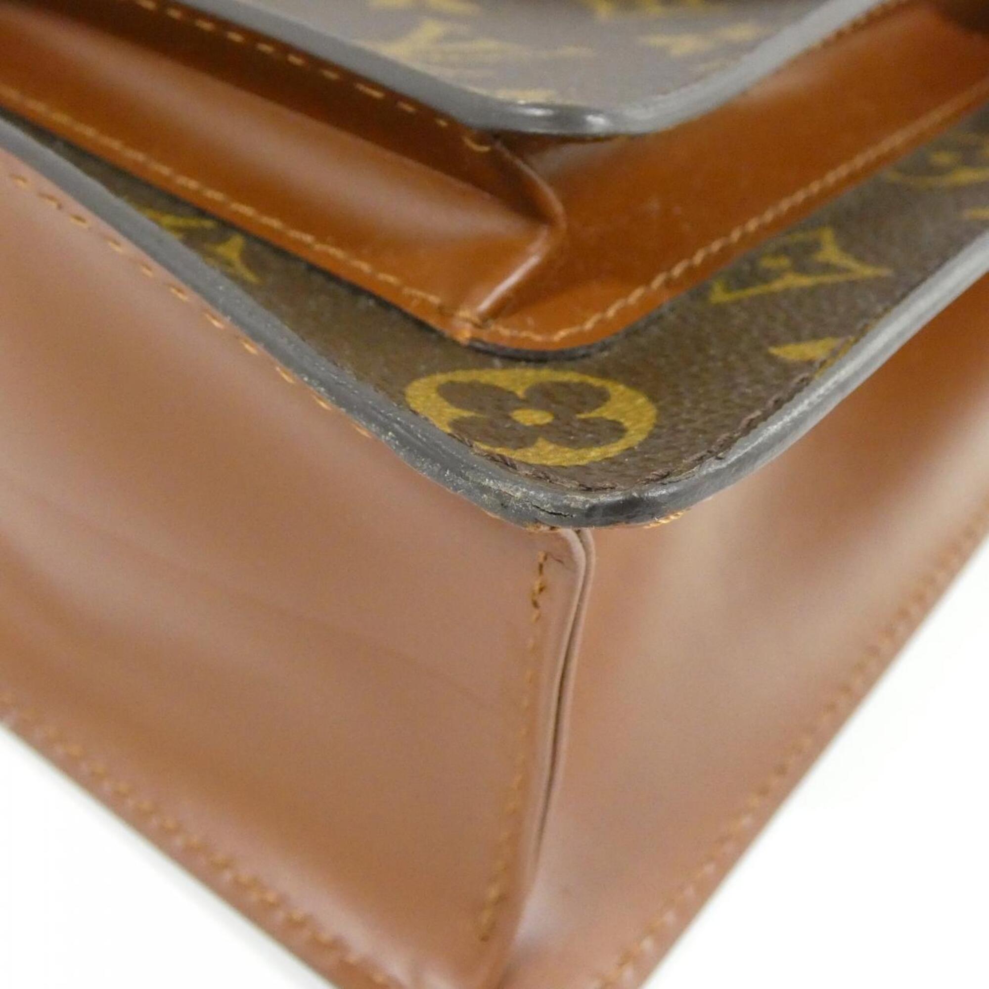Louis Vuitton Marron Coated Canvas Handbag (Pre-Owned)