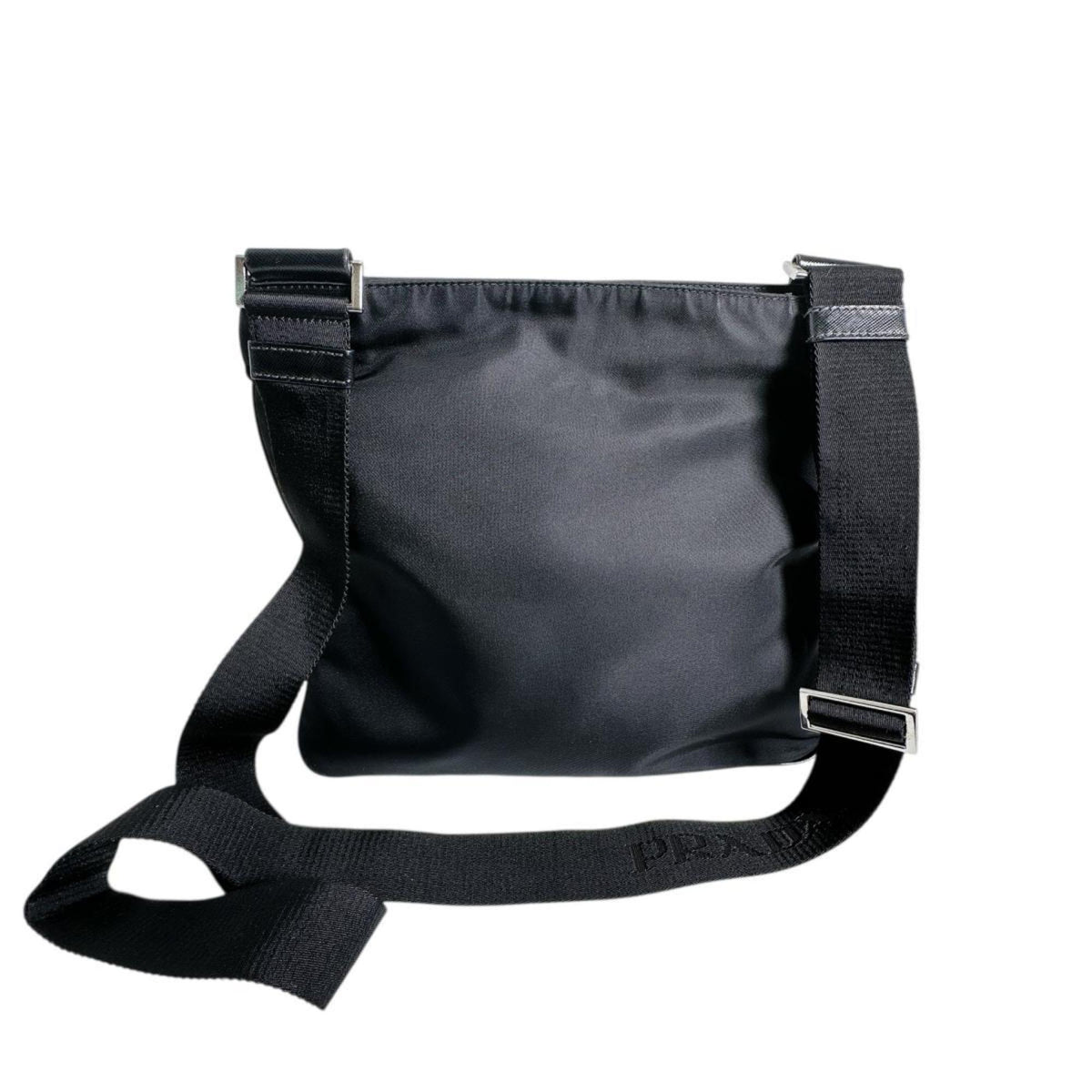 Prada Black Nylon Shoulder Bag Sling Bag (Pre-Owned)