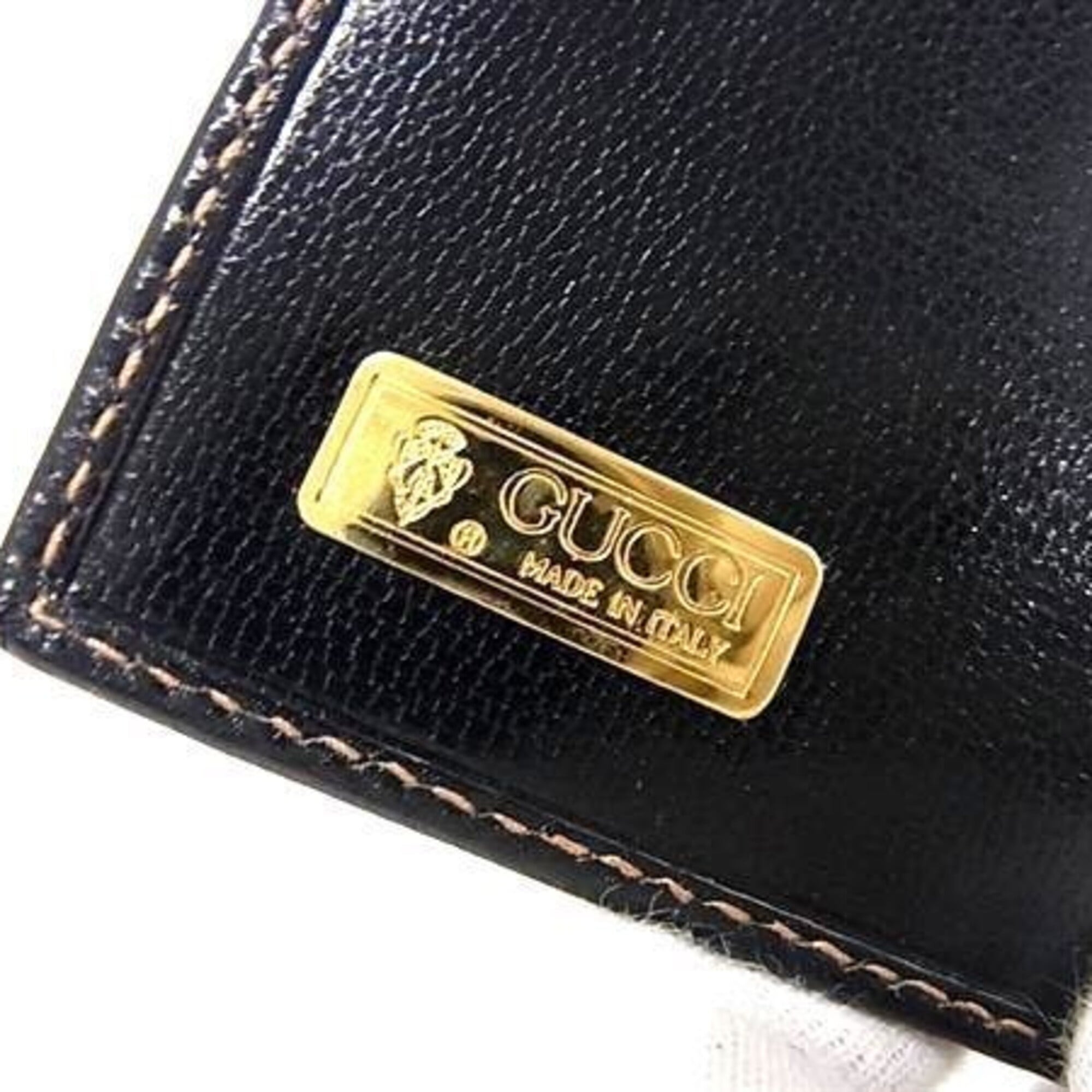 Gucci Black Leather Wallet (Bi-Fold) (Pre-Owned)