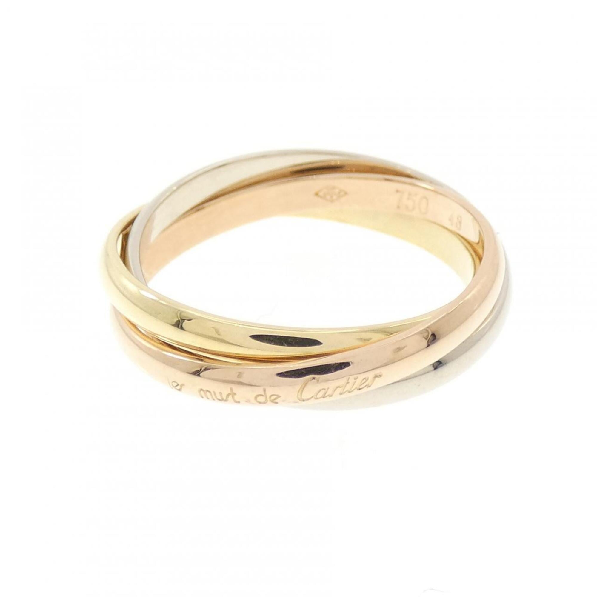 Cartier Pink Gold White Gold Yellow Gold Yellow Gold (18K) Pink Gold (18K) White Gold (18K) Band Ring (Pre-Owned)