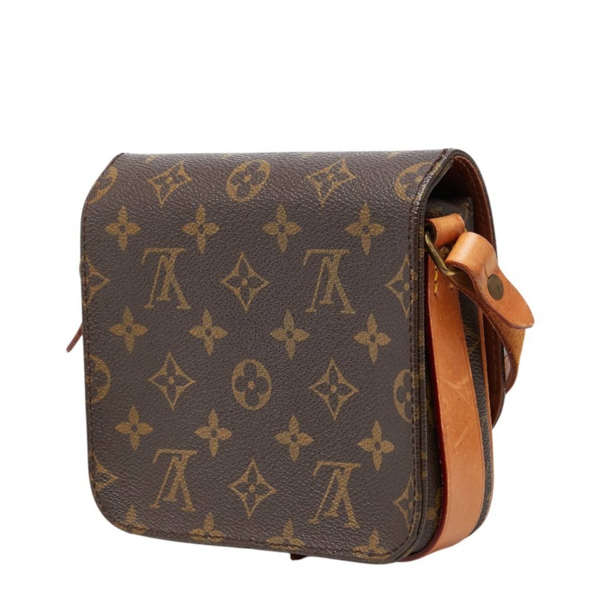 Louis Vuitton Brown Pvc Leather Shoulder Bag (Pre-Owned)