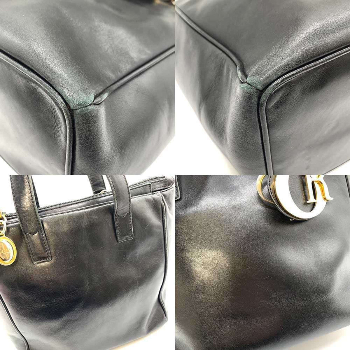 Christian Dior Black Leather Handbag (Pre-Owned)
