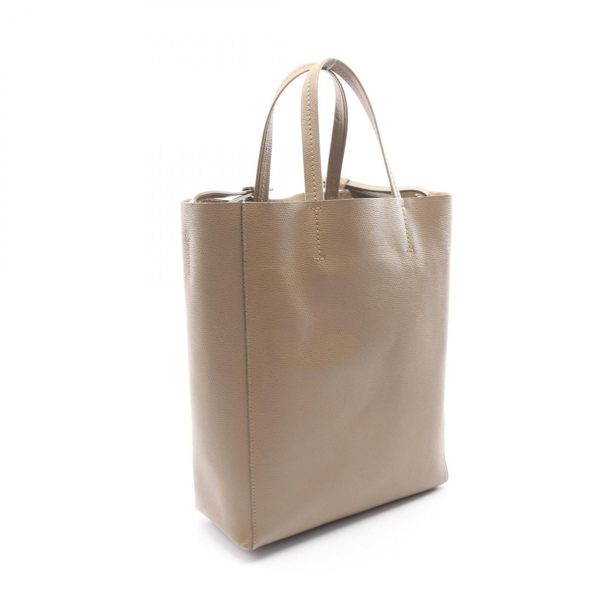 Celine Gray Leather Handbag Tote Bag (Pre-Owned)