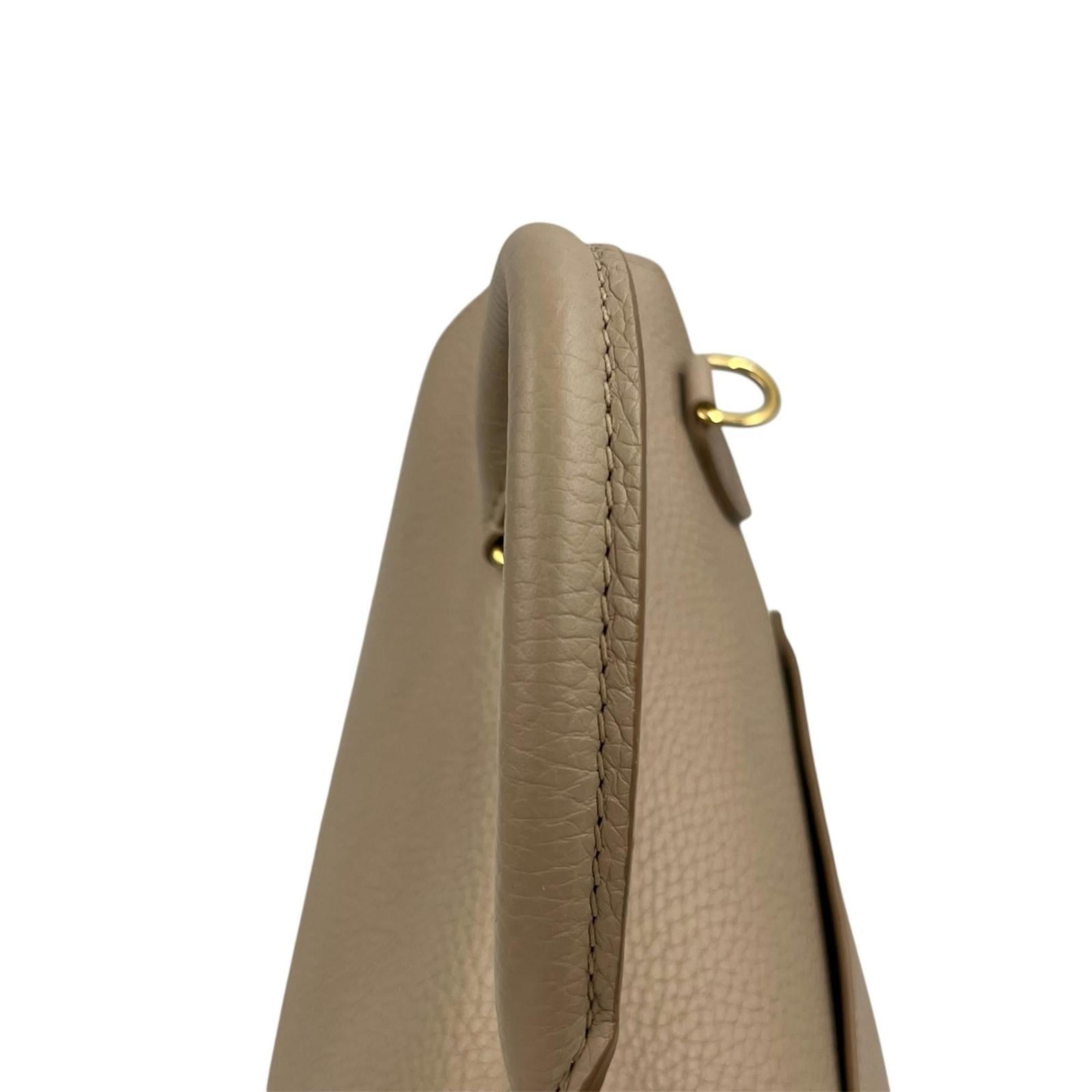 Louis Vuitton Beige Leather Shoulder Bag (Pre-Owned)
