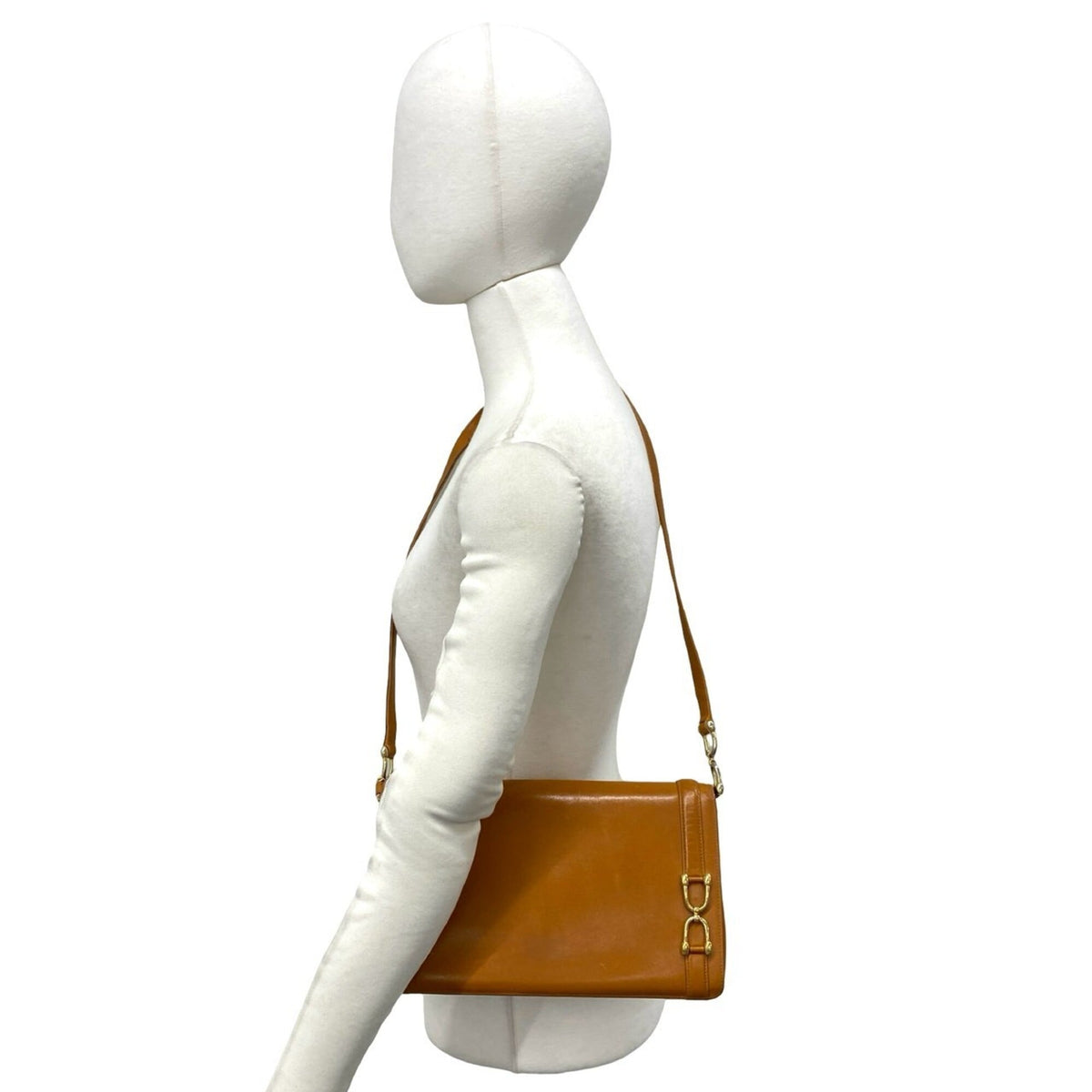 Gucci Brown Leather Shoulder Bag (Pre-Owned)
