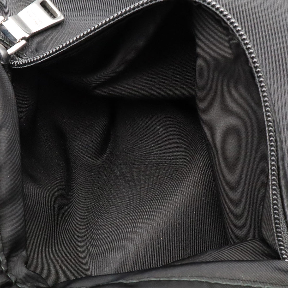 Prada Black Nero Nylon Leather Shoulder Bag (Pre-Owned)