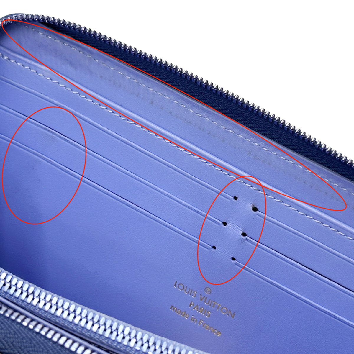 Louis Vuitton Blue Long Wallet (Bi-Fold) (Pre-Owned)