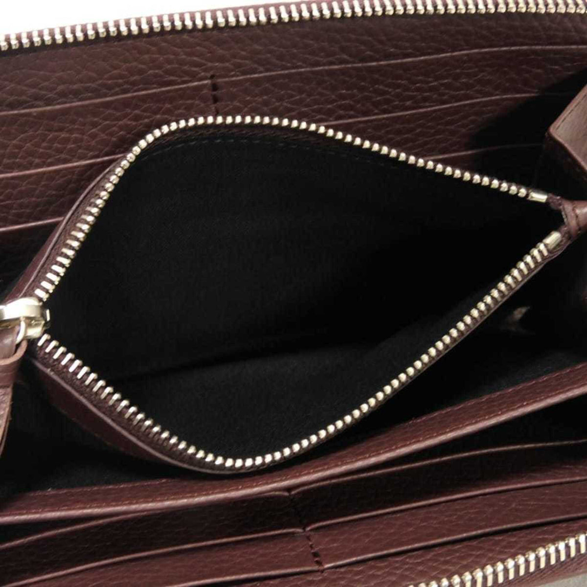 Balenciaga Bordeaux Leather Long Wallet (Bi-Fold) (Pre-Owned)