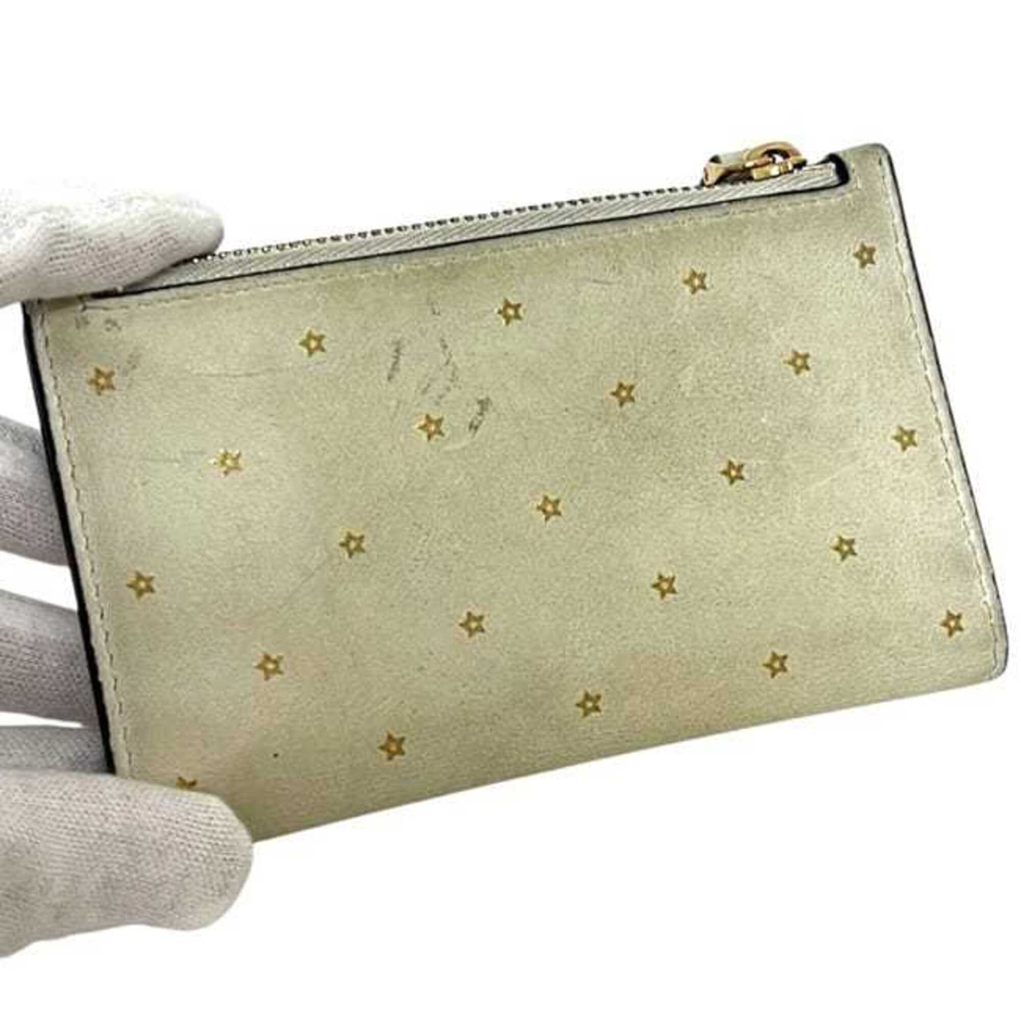 Christian Dior Beige Leather Wallet (Bi-Fold) (Pre-Owned)
