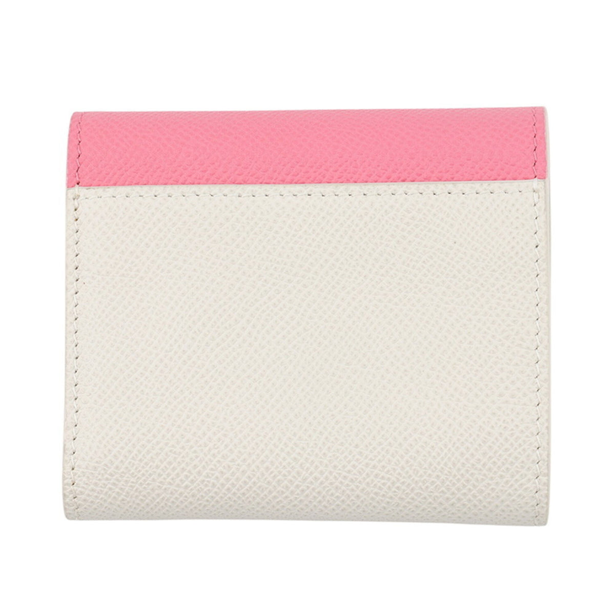 Christian Dior Pink White Leather Wallet (Tri-Fold) (Pre-Owned)