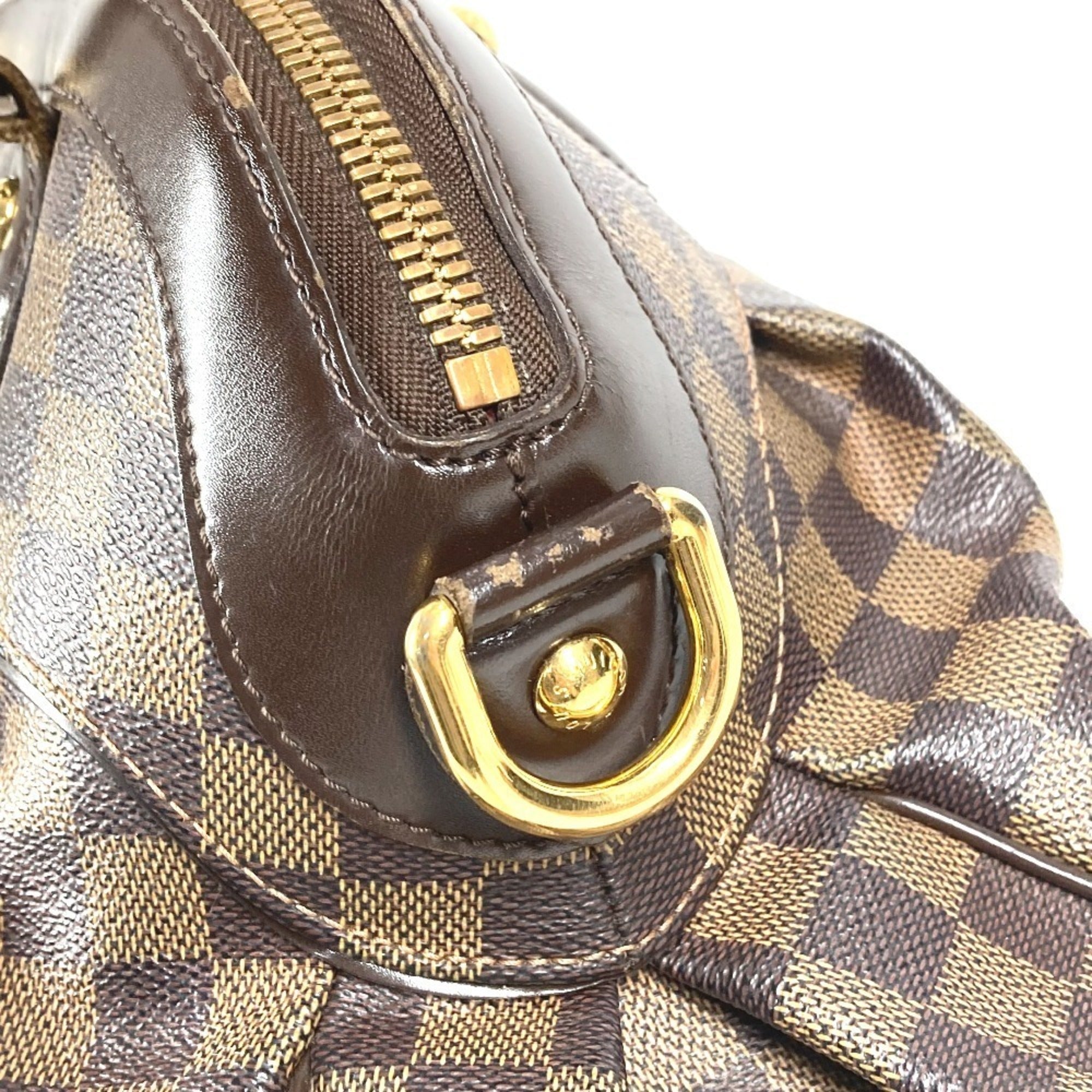 Louis Vuitton Damier Brown Ebene Damier Canvas Handbag Tote Bag (Pre-Owned)