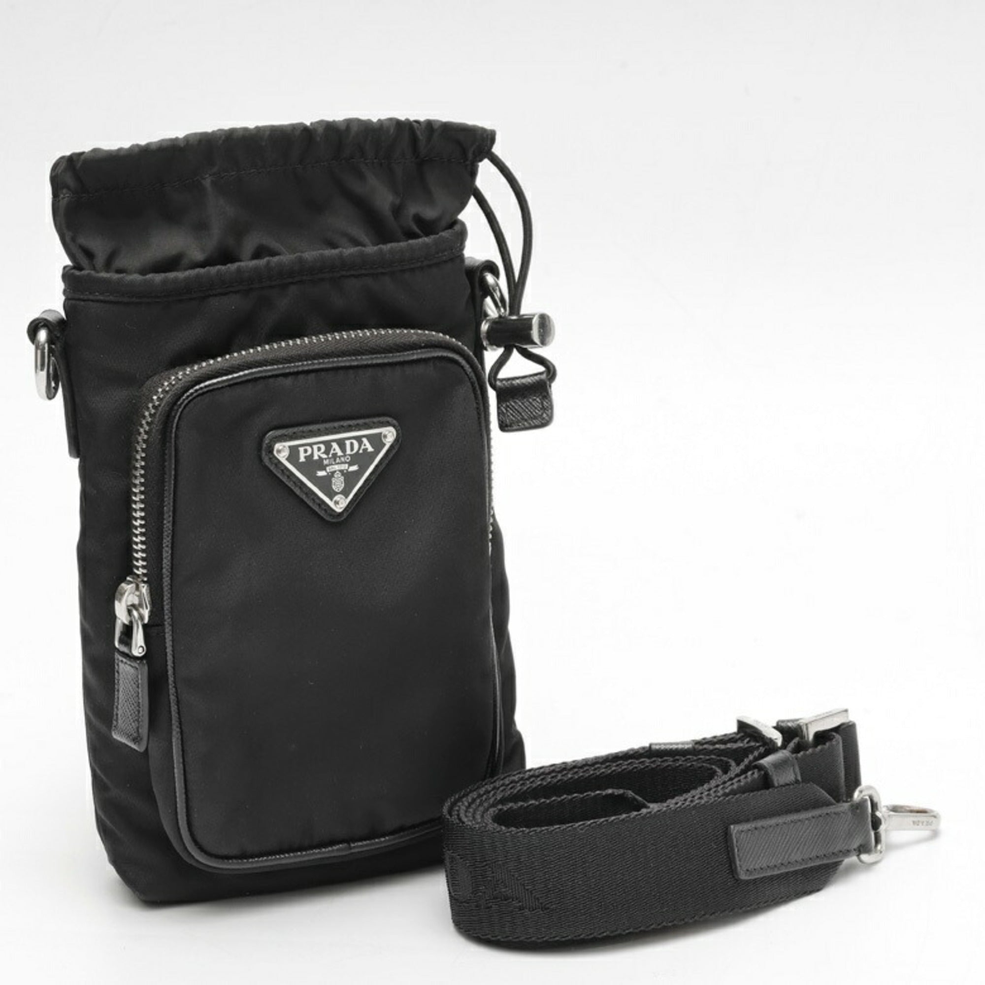 Prada Black Fabric Shoulder Bag (Pre-Owned)