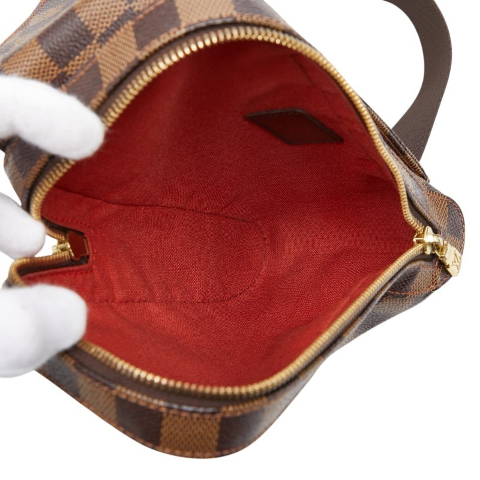 Louis Vuitton Brown Pvc Leather Sling Bag (Pre-Owned)