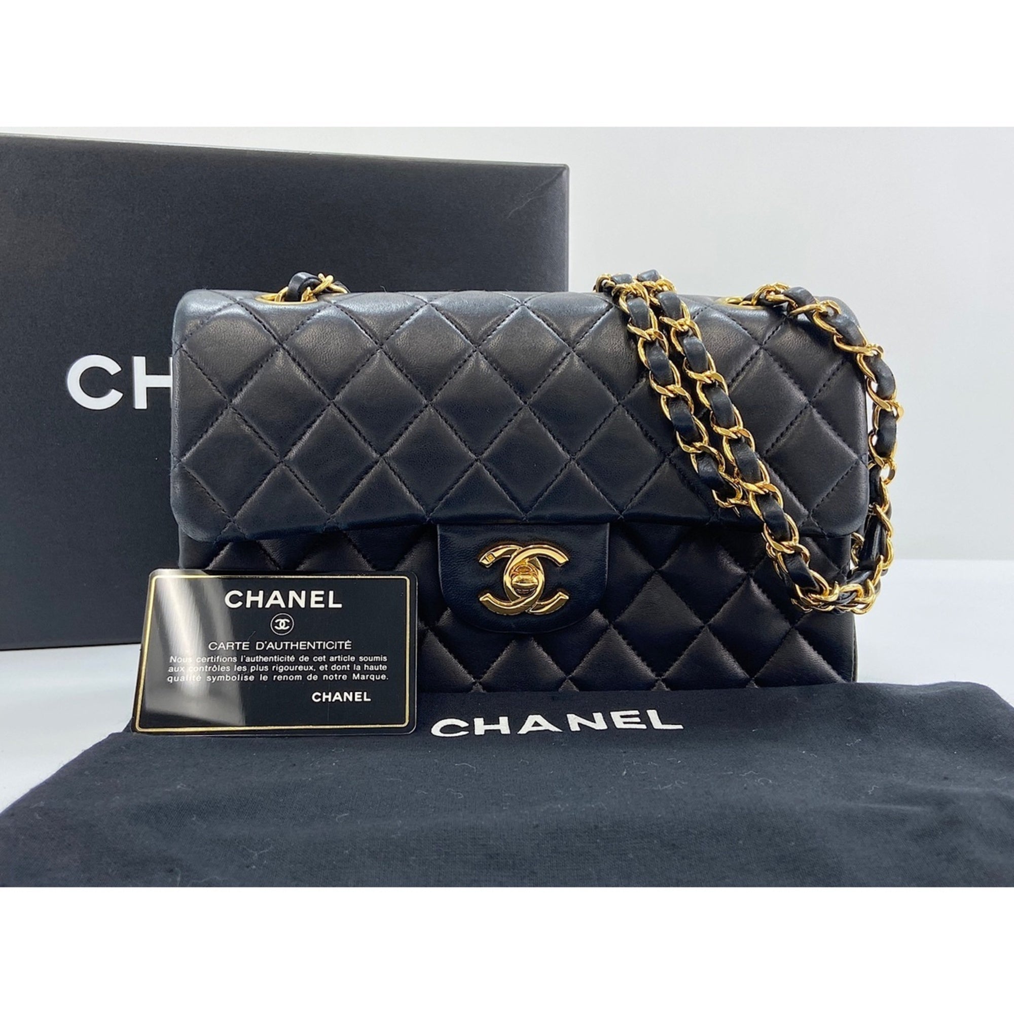 Chanel Matelasse Black Shoulder Bag (Pre-Owned)