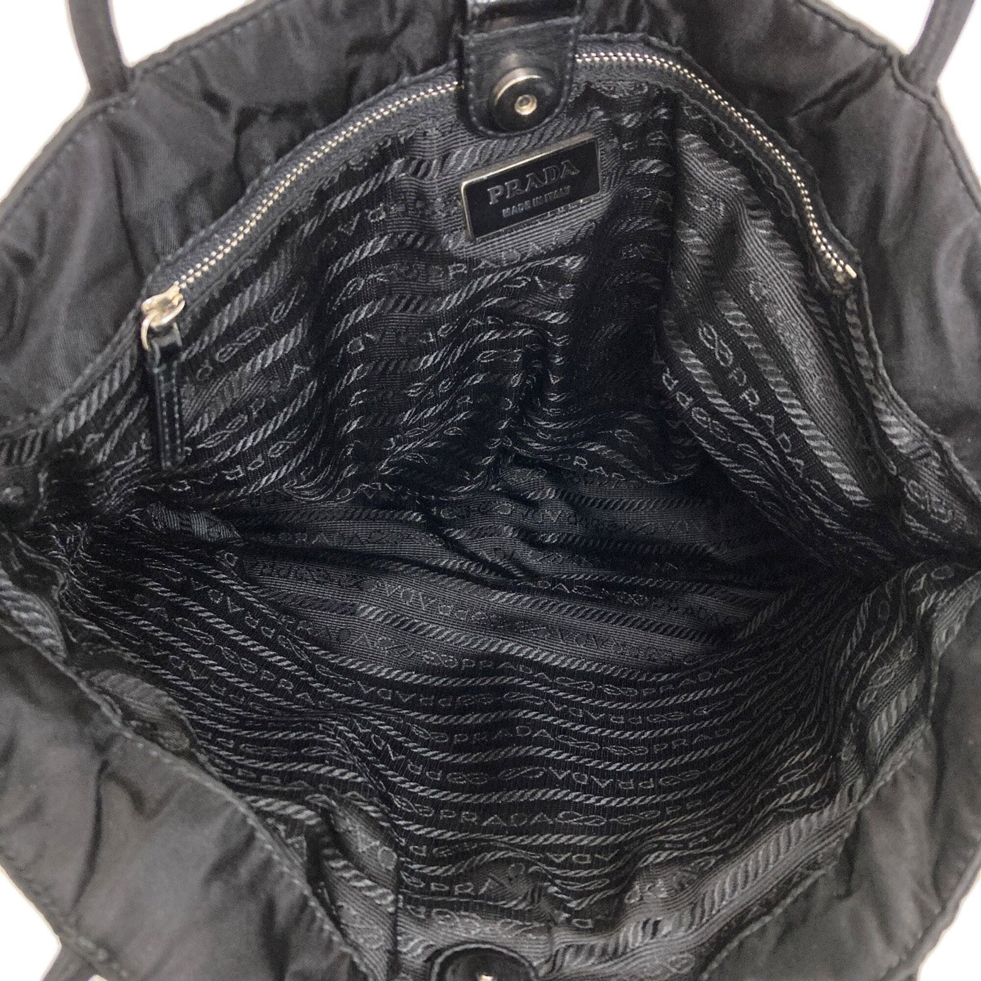Prada Black Nylon Handbag (Pre-Owned)