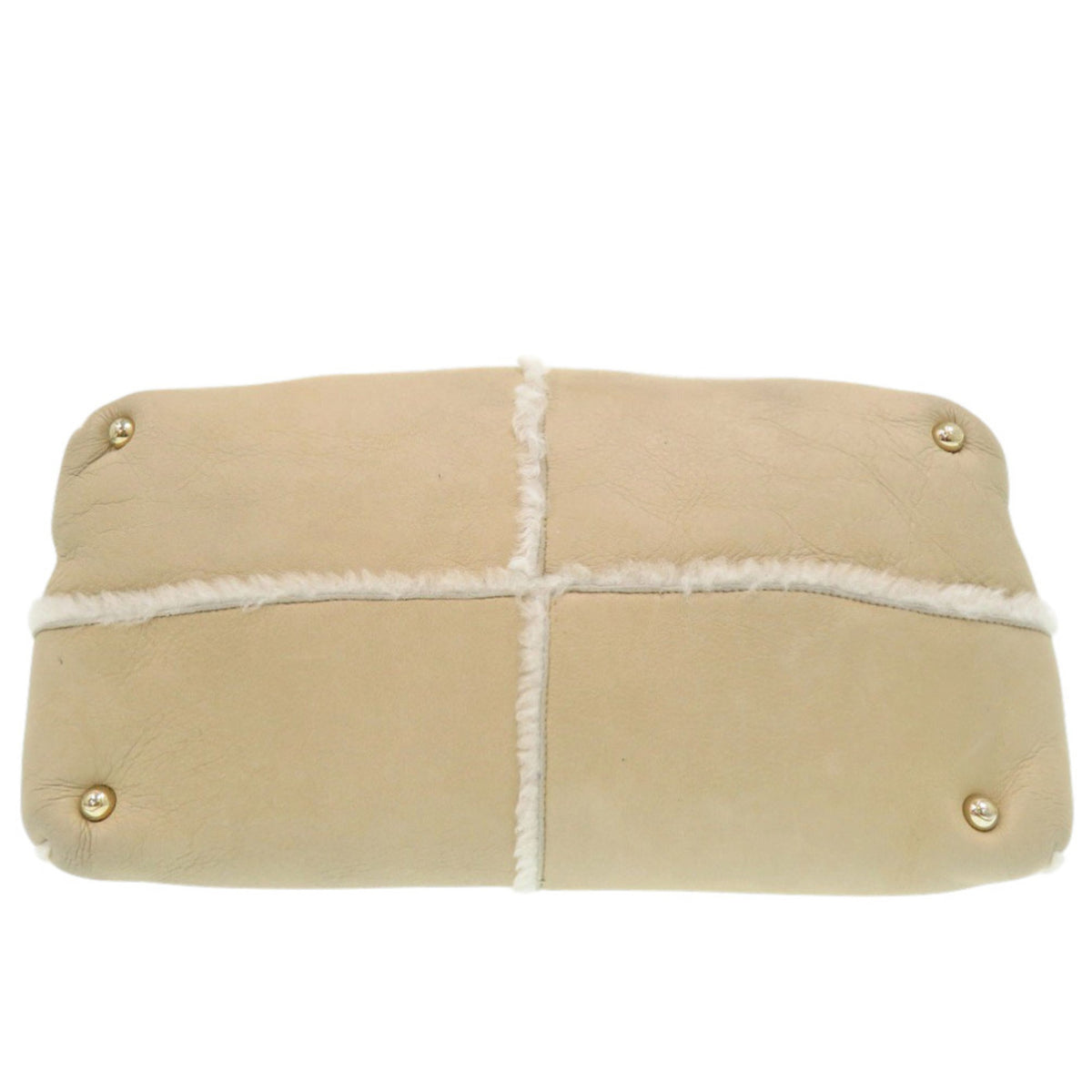 Tod's Beige Grayish Leather Leather Handbag (Pre-Owned)