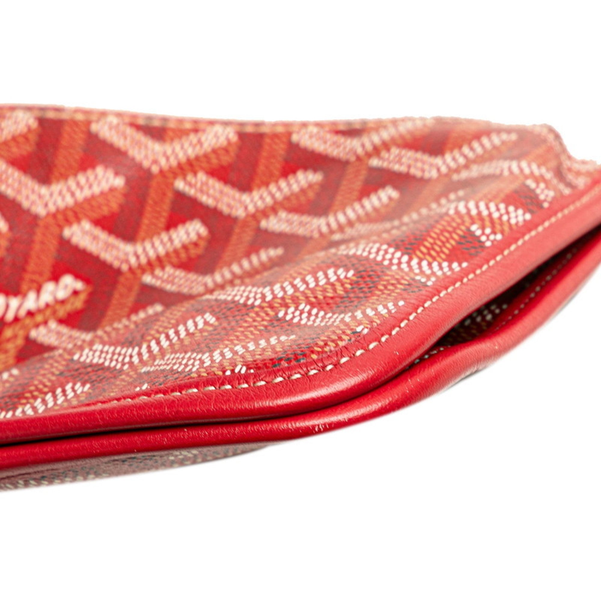 Goyard Red Color Pvc Leather Shoulder Bag (Pre-Owned)