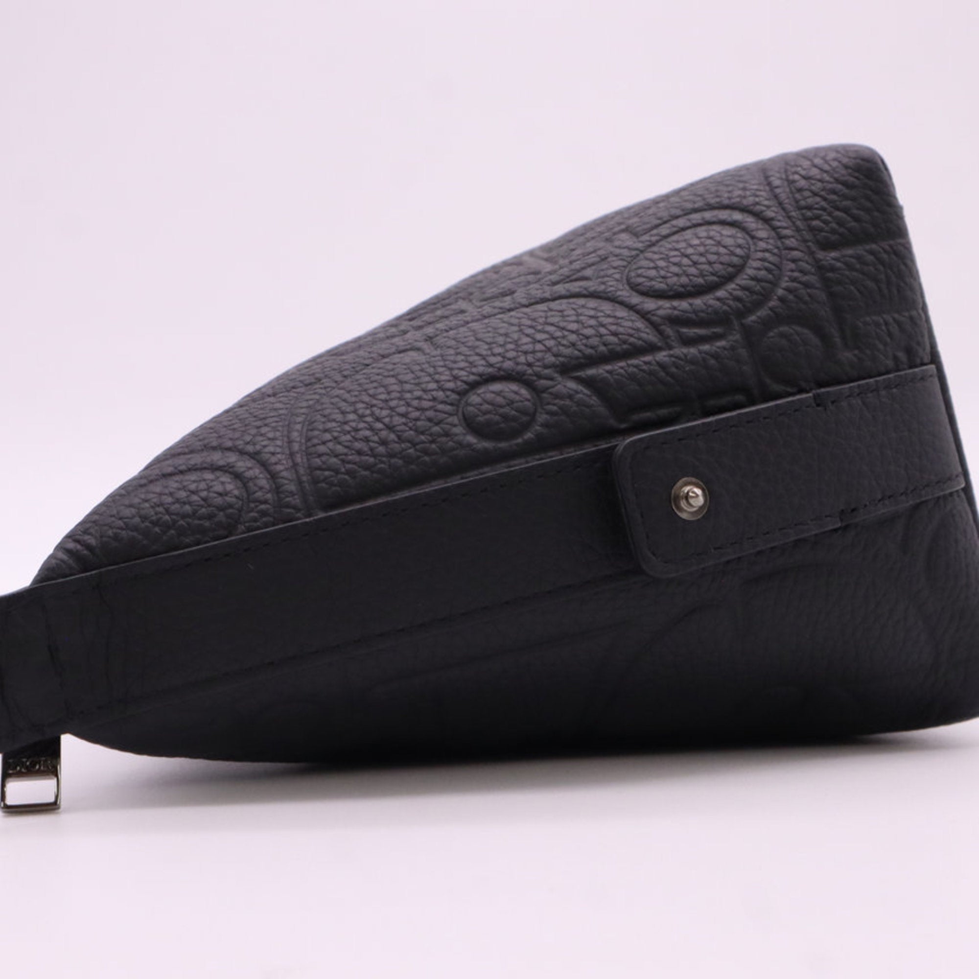 Christian Dior Black Leather Clutch Bag (Pre-Owned)