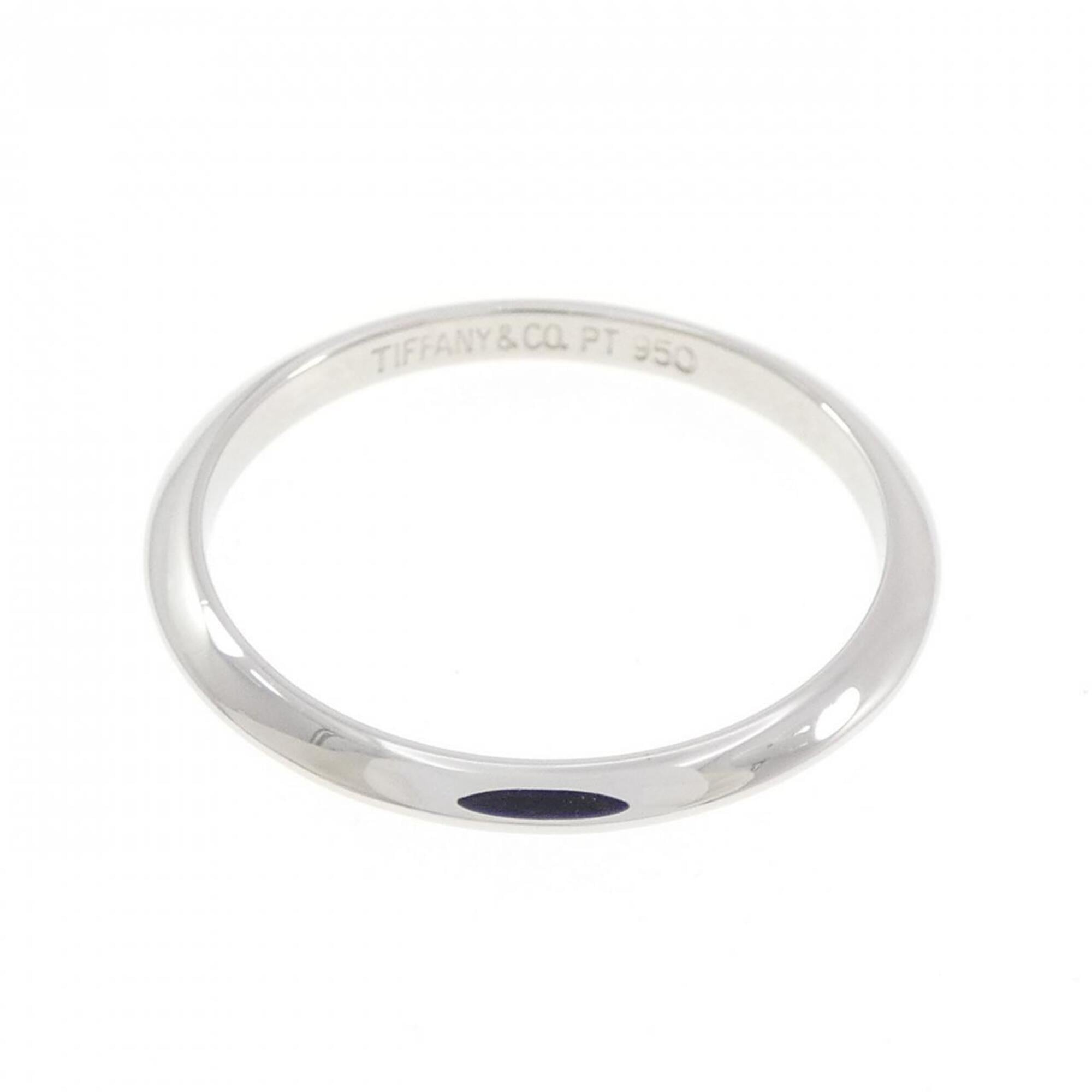 Tiffany Platinum Platinum 950 Band Ring (Pre-Owned)