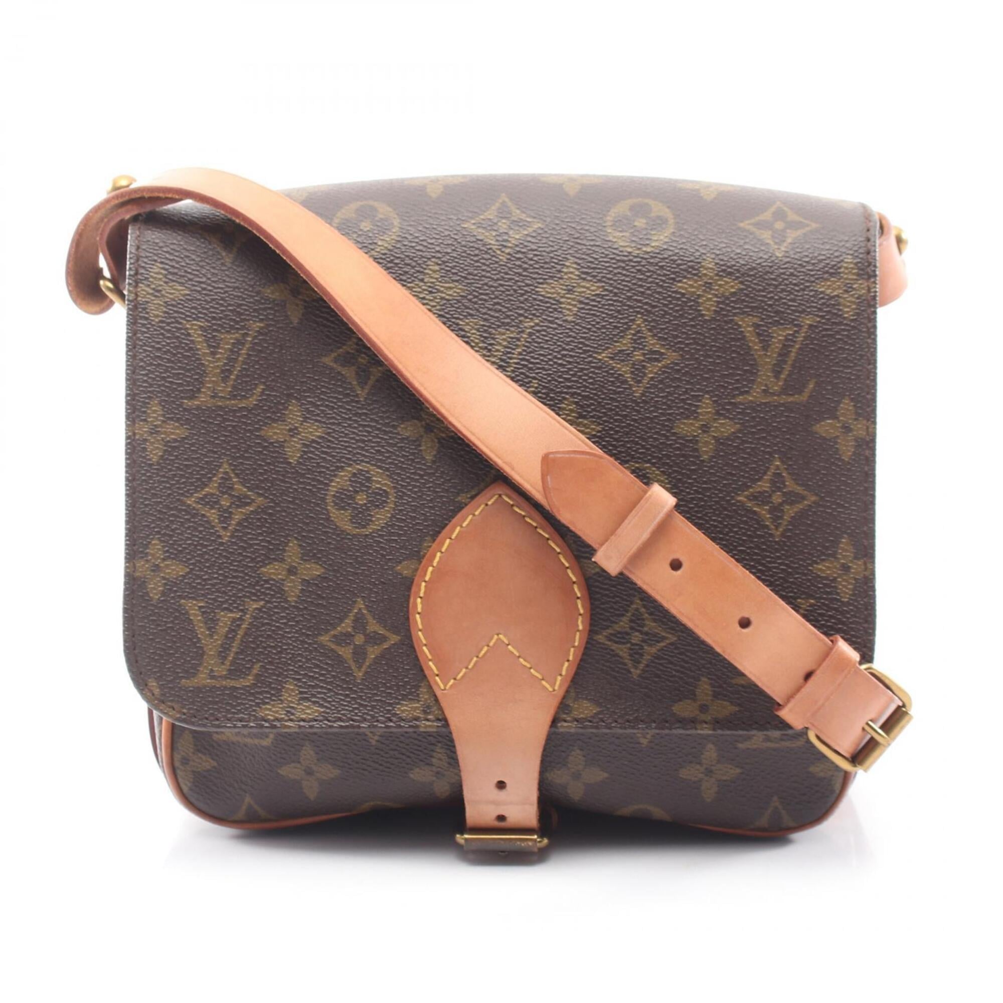 Louis Vuitton Brown Coated Canvas Pvc Monogram Leather Handbag Shoulder Bag (Pre-Owned)