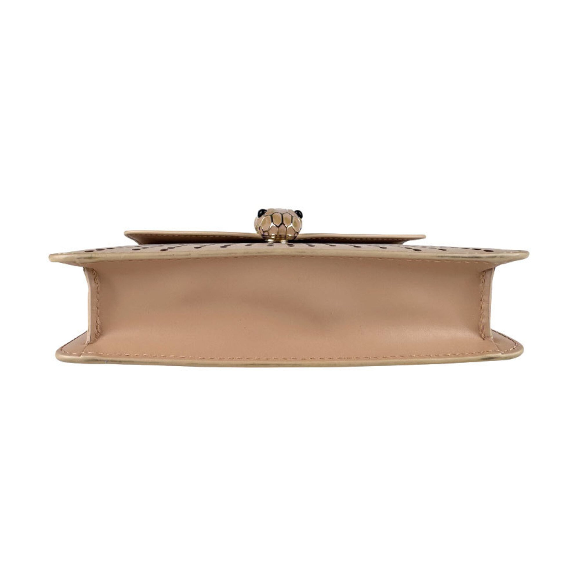 Bvlgari Pink Beige Leather Shoulder Bag (Pre-Owned)