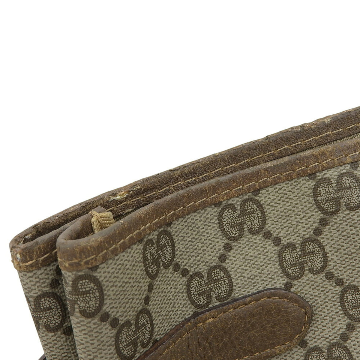 Gucci Beige Brown Gg Plus Pvc Leather Handbag Tote Bag (Pre-Owned)