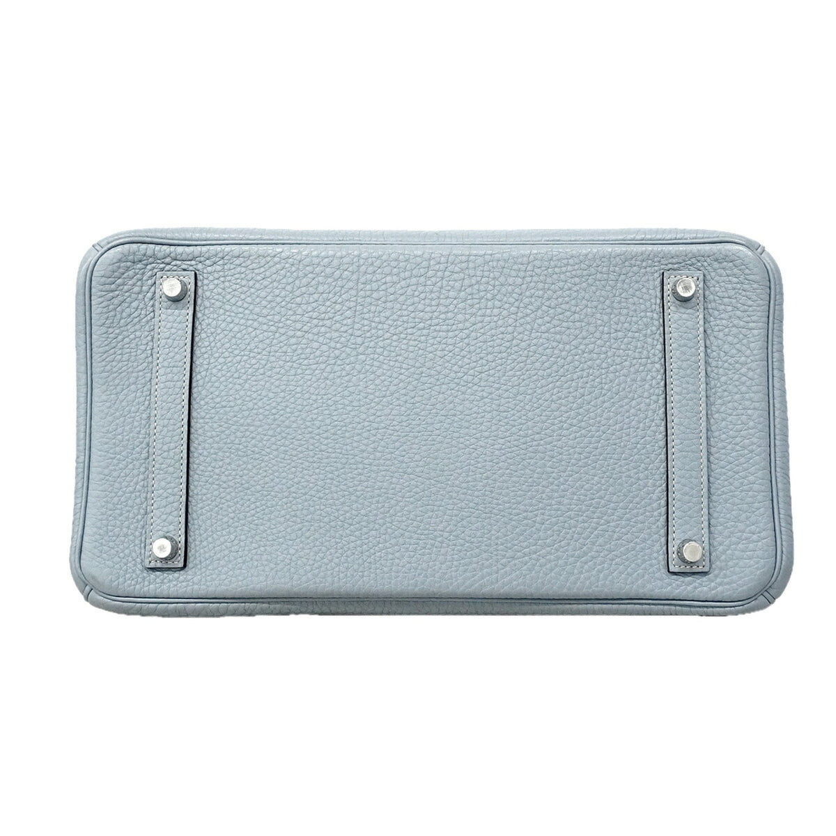 Hermes Blue Lin Togo Leather Handbag (Pre-Owned)