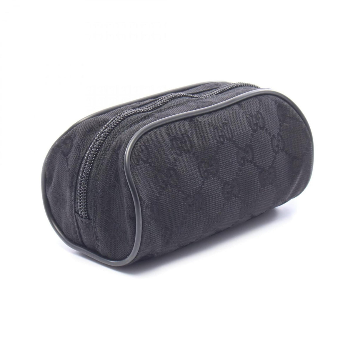 Gucci Black Canvas Leather Pouch (Pre-Owned)