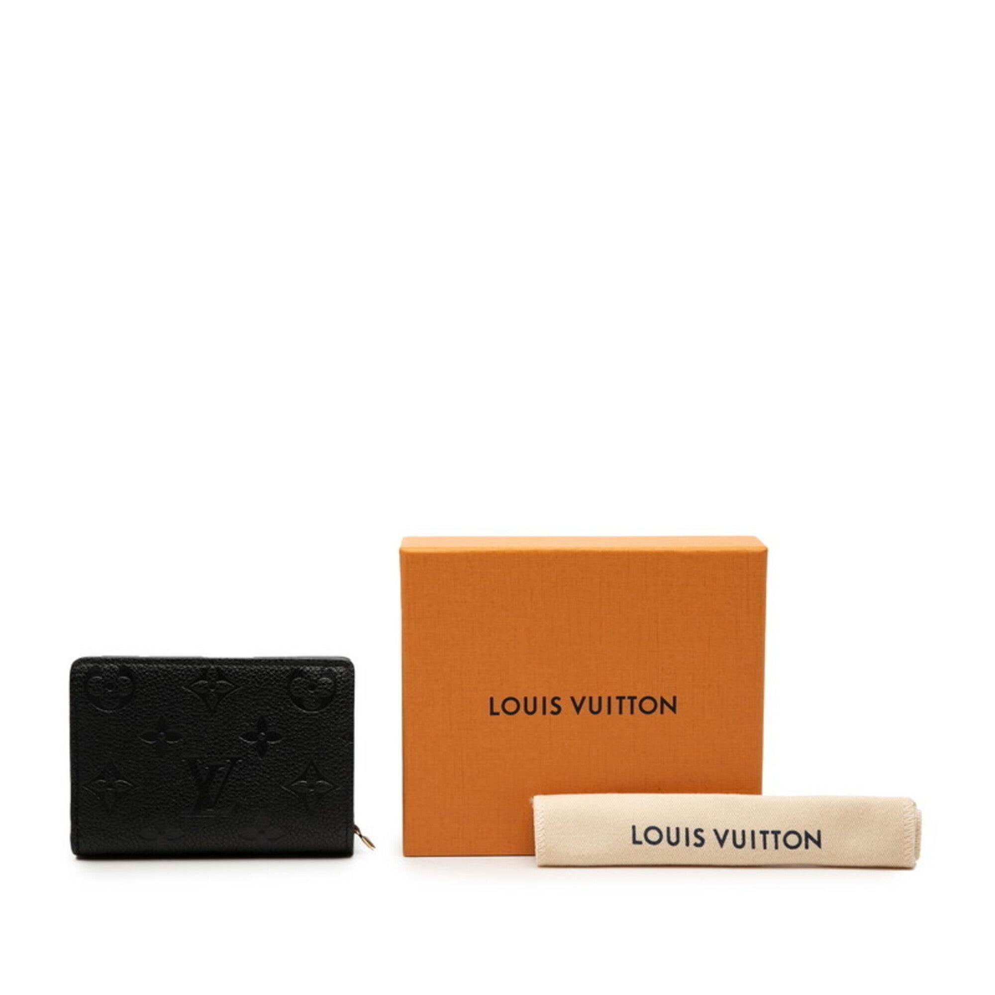 Louis Vuitton Black Noir Leather Wallet (Bi-Fold) (Pre-Owned)