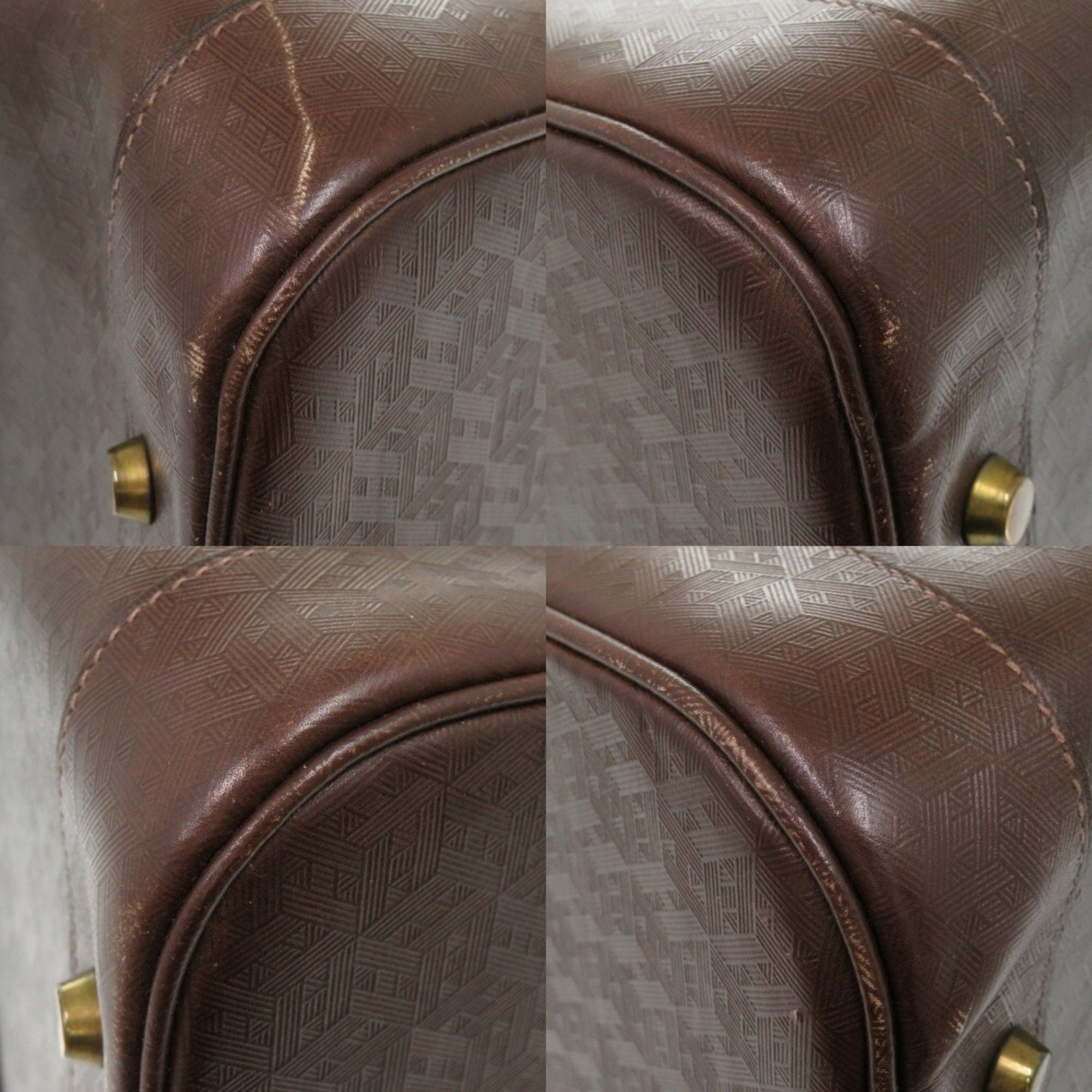 Hermes Brown Leather Boston Bag (Pre-Owned)