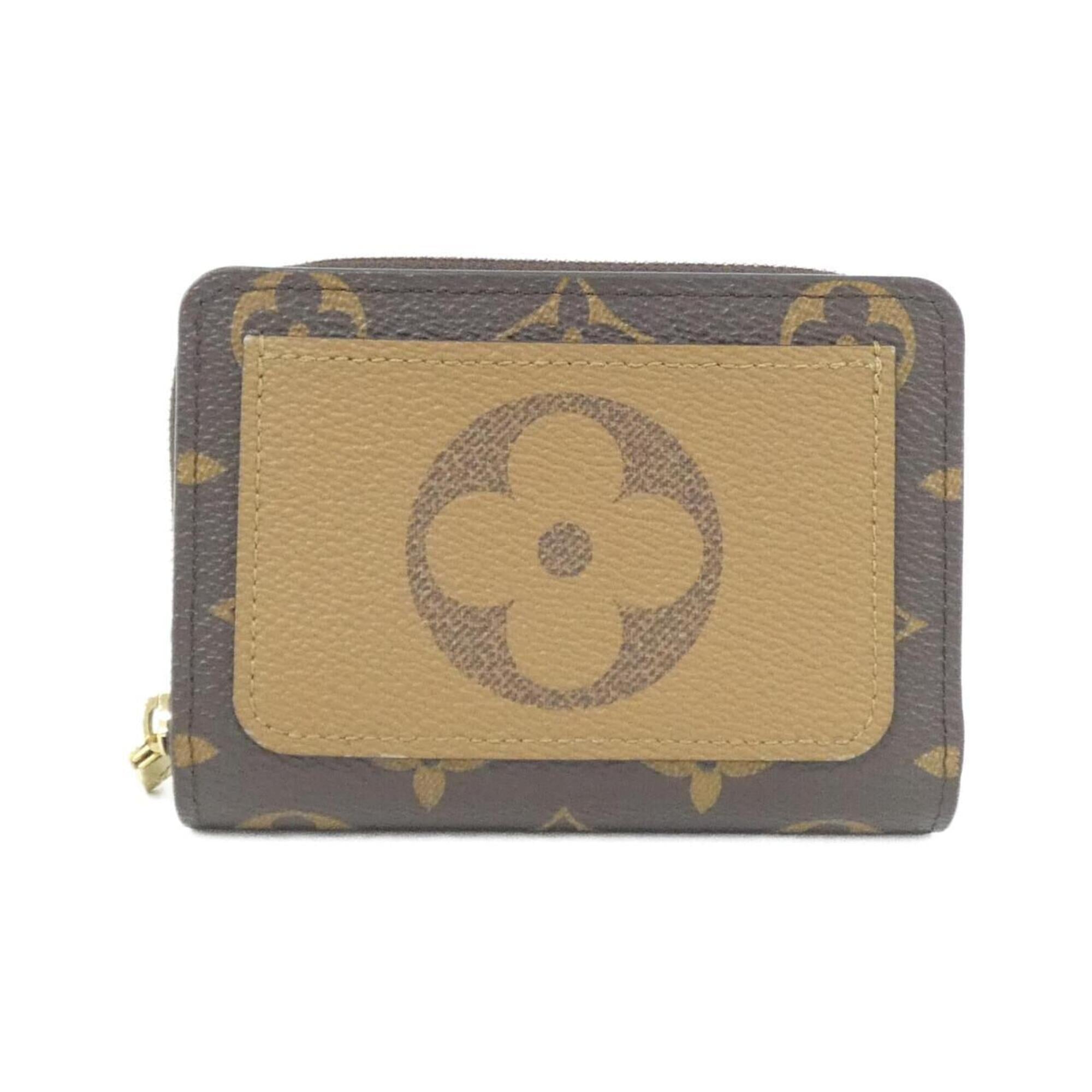 Louis Vuitton Brown Coated Canvas Wallet (Bi-Fold) (Pre-Owned)