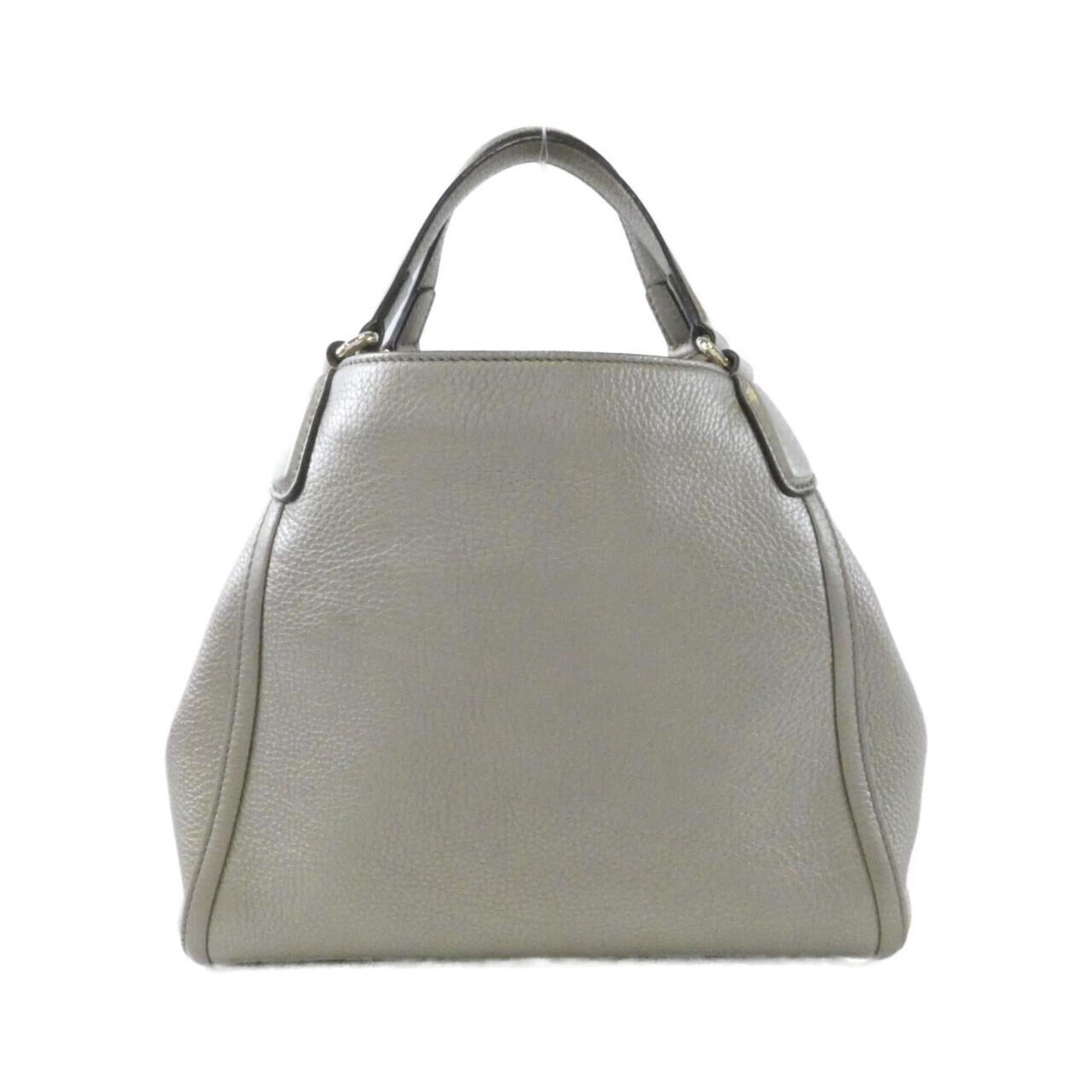 Gucci Champagne Leather Handbag (Pre-Owned)