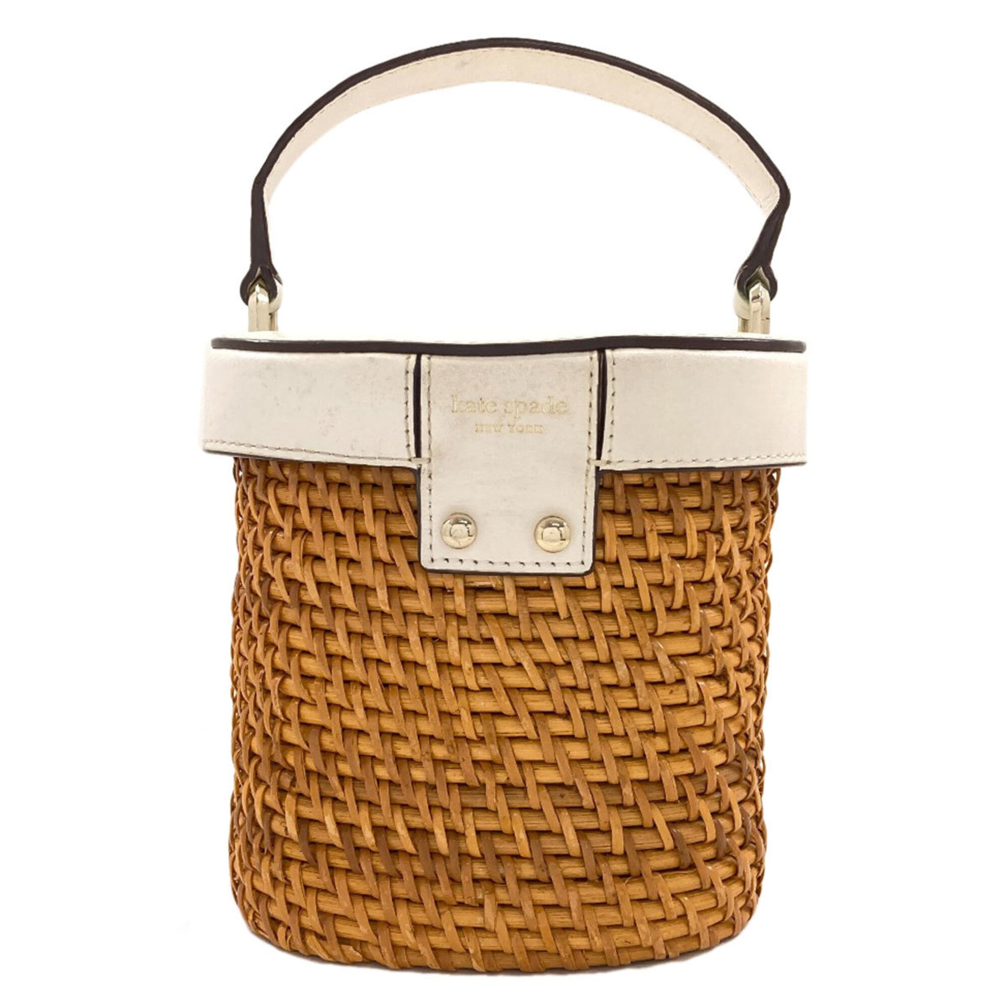 Kate Spade Brown White Shoulder Bag (Pre-Owned)