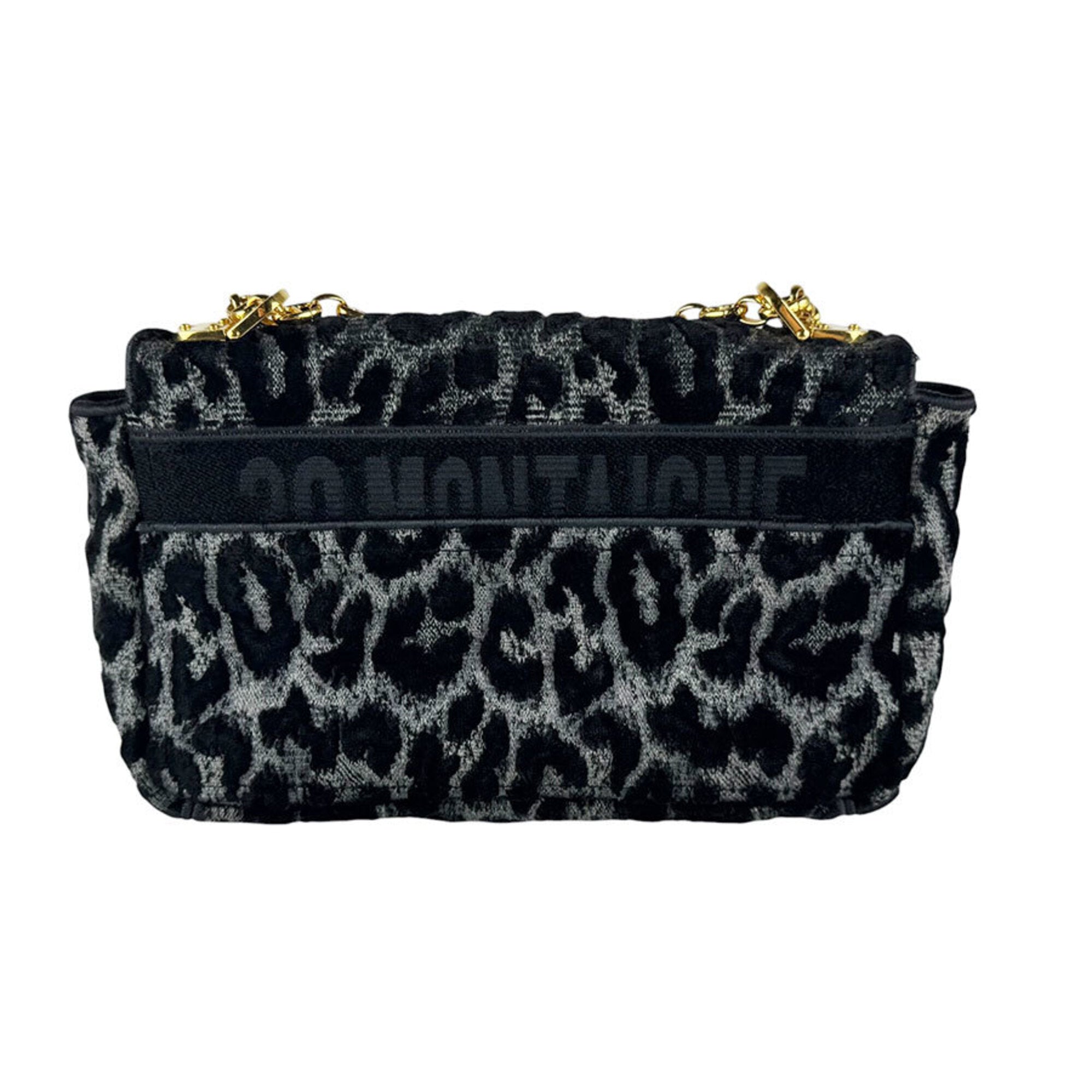 Christian Dior Black Velvet Shoulder Bag (Pre-Owned)