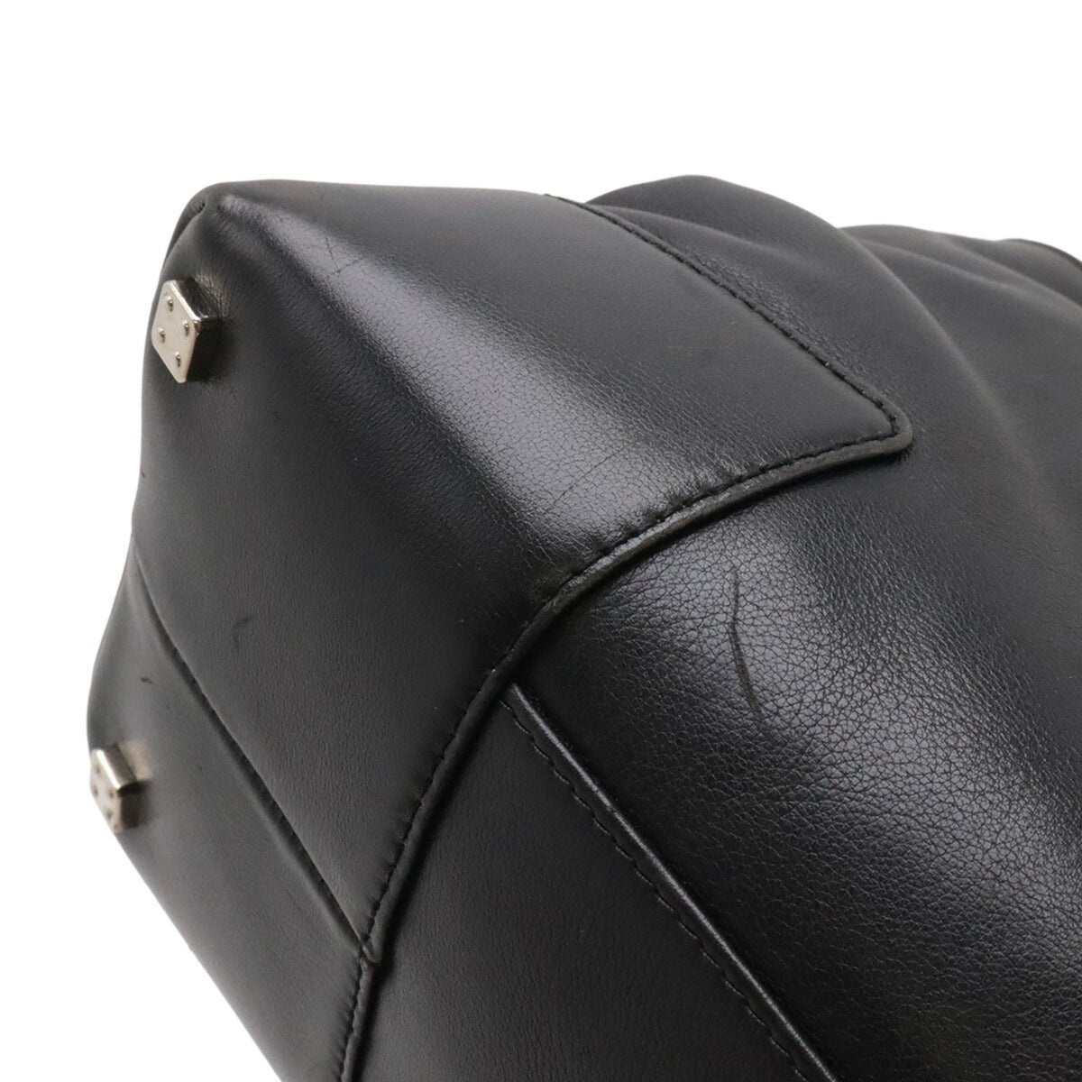 Loewe Black Leather Handbag Tote Bag (Pre-Owned)