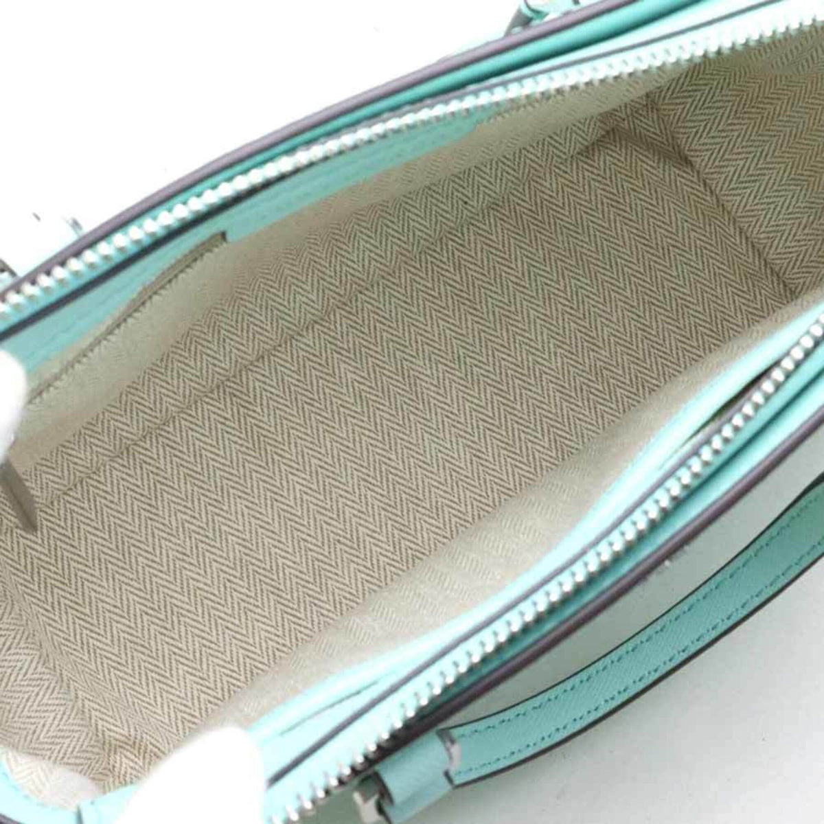 Tory Burch Green Leather Handbag Shoulder Bag (Pre-Owned)