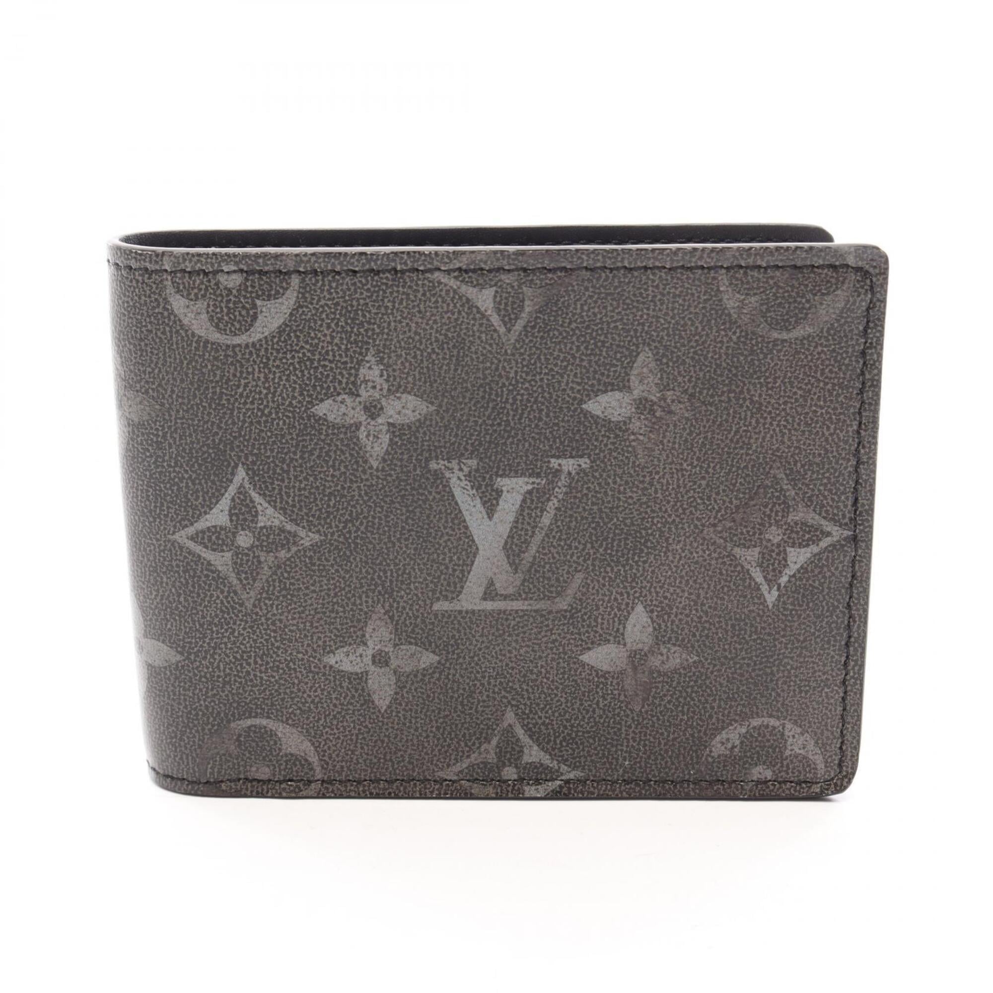 Louis Vuitton Black Leather Wallet (Bi-Fold) (Pre-Owned)
